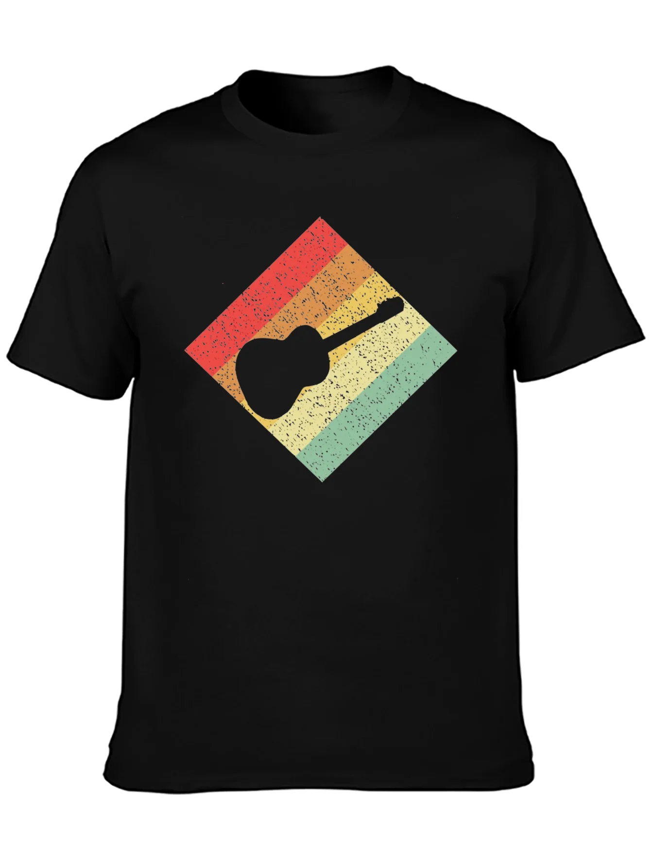 Retro Guitar T-Shirt: Vintage Style Tee