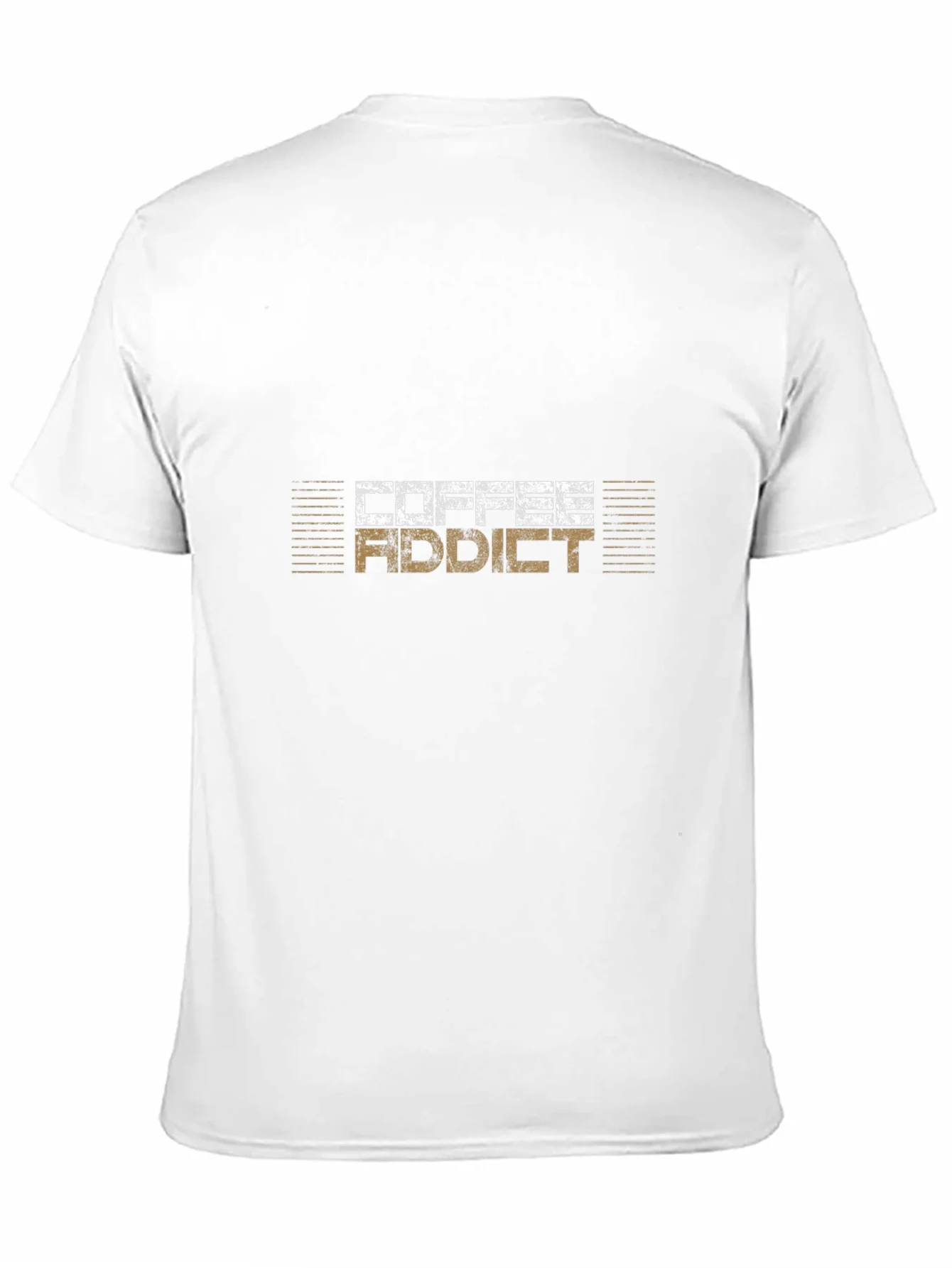 Coffee Addict Graphic Tee - Black Cotton T-Shirt