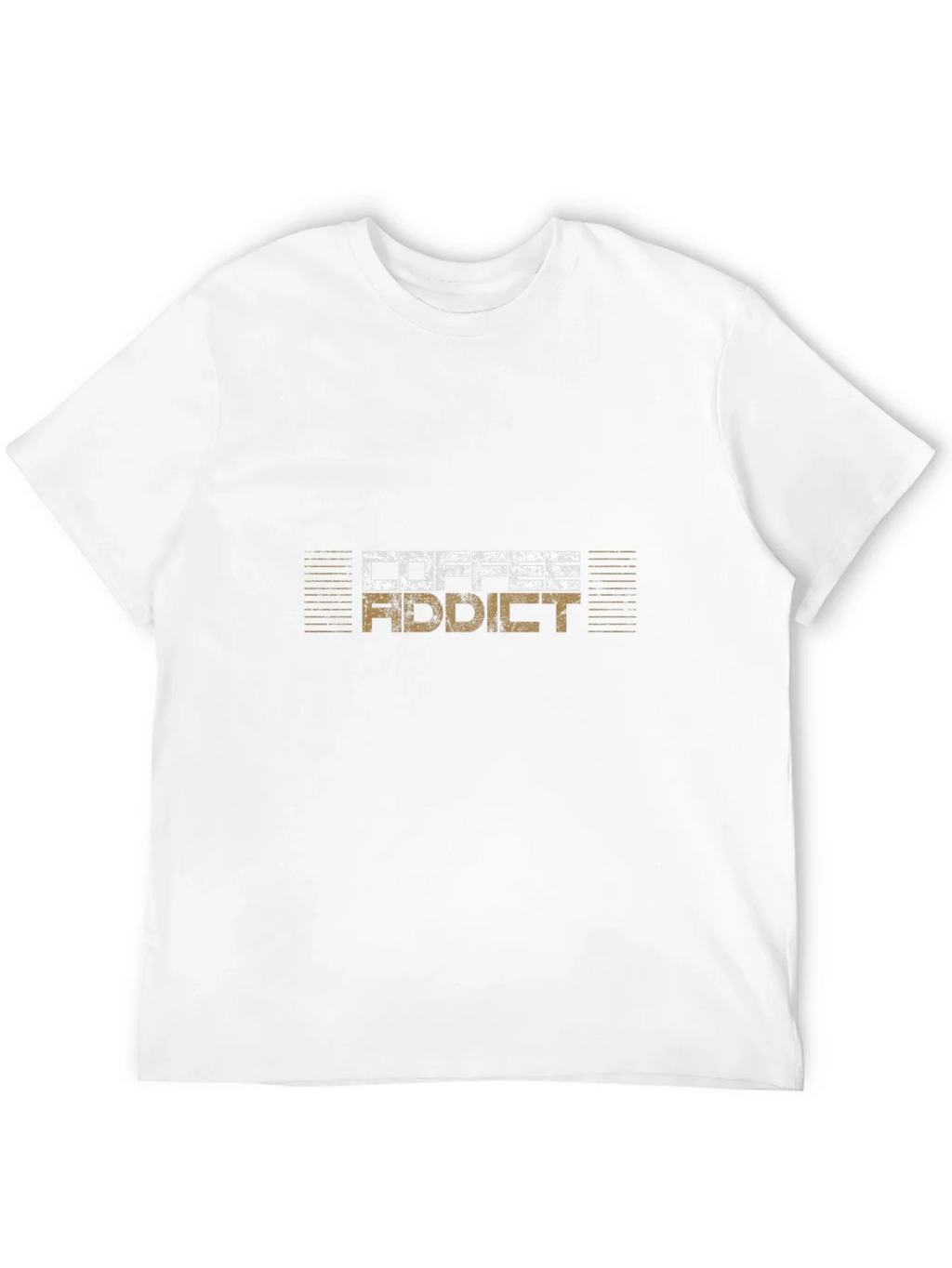 Coffee Addict Graphic Tee - Black Cotton T-Shirt