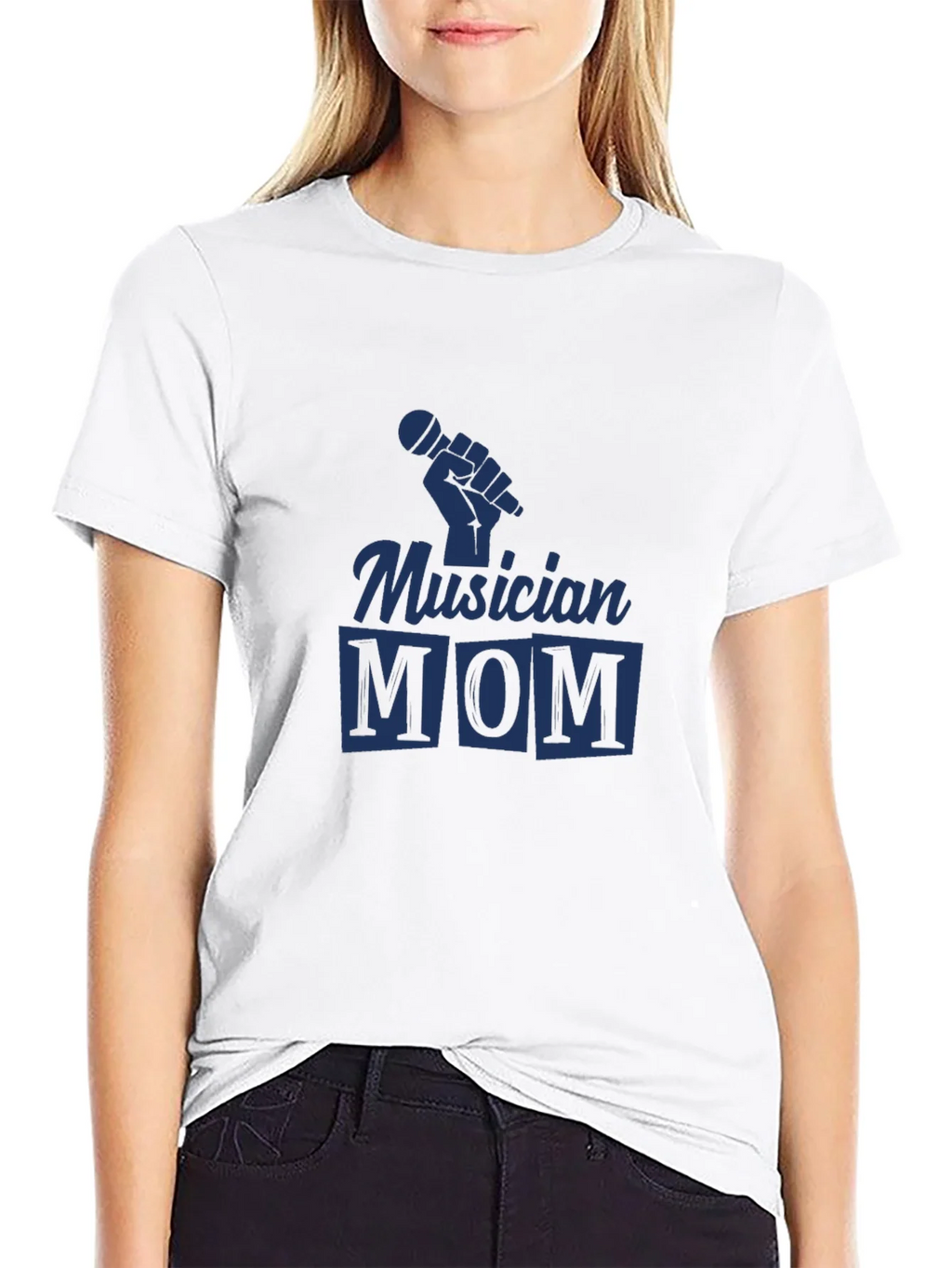 Musician Mom Black Graphic Tee