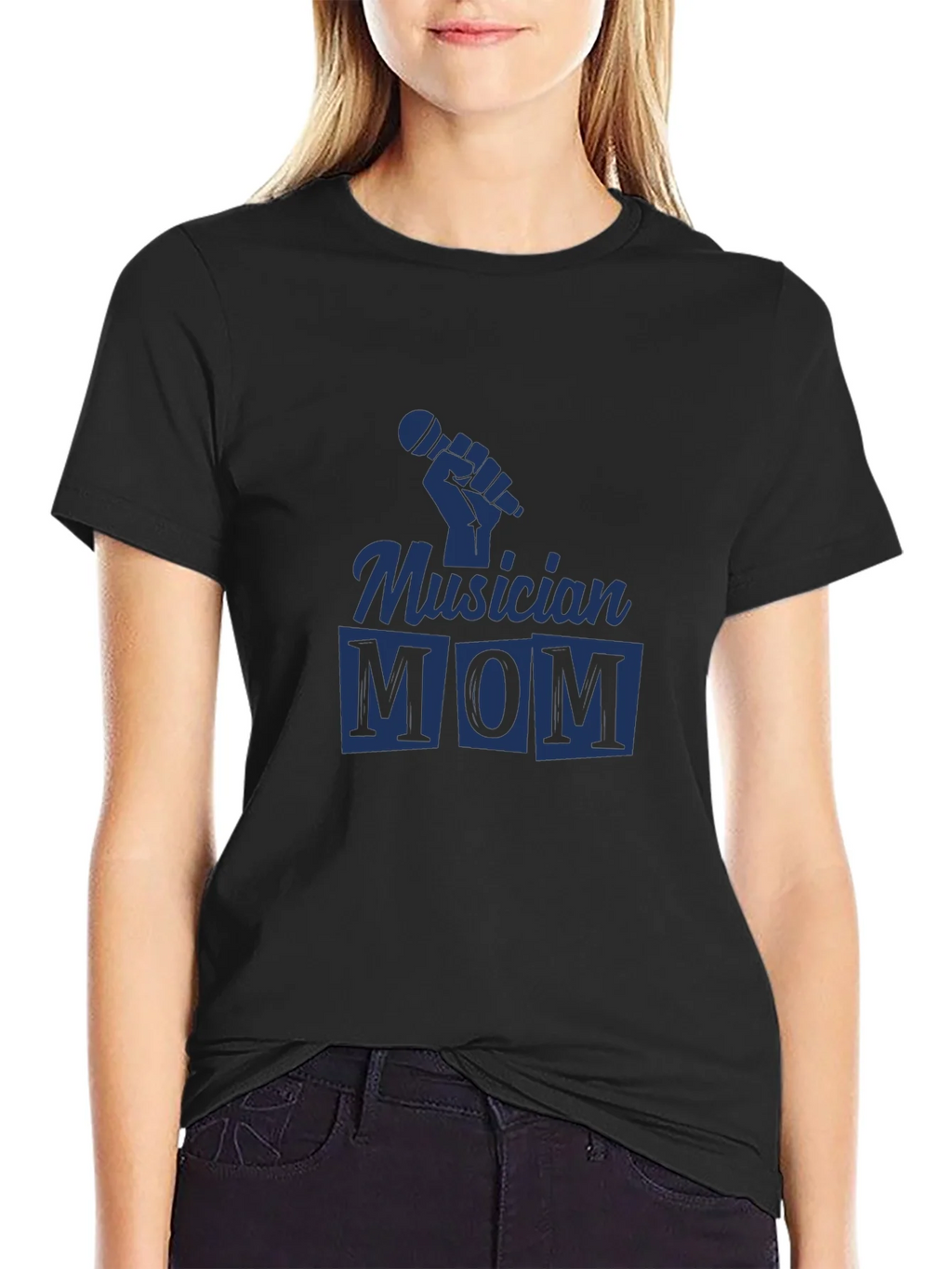 Musician Mom Black Graphic Tee