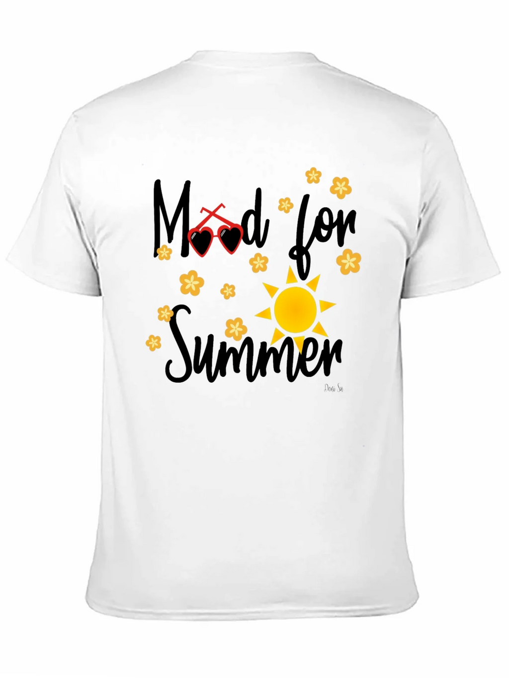 Mood for Summer Graphic Black T-Shirt
