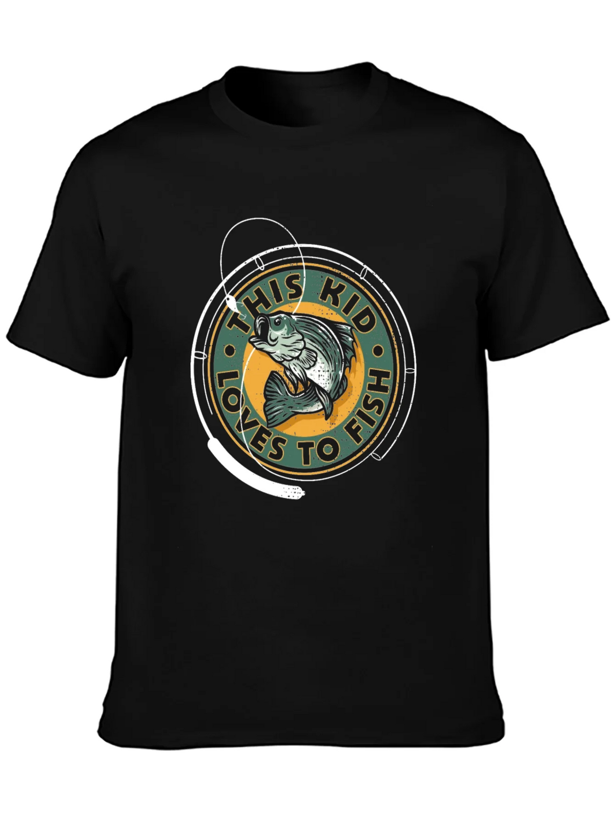 This Kid Loves to Fish Graphic T-Shirt