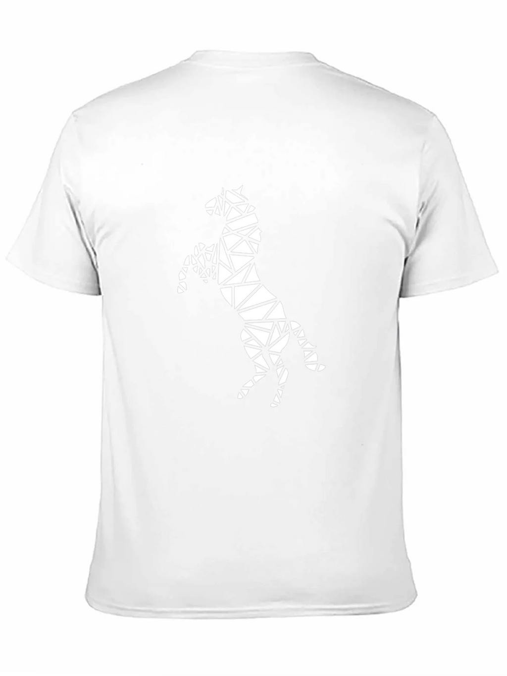 Geometric Horse Graphic Black T-Shirt