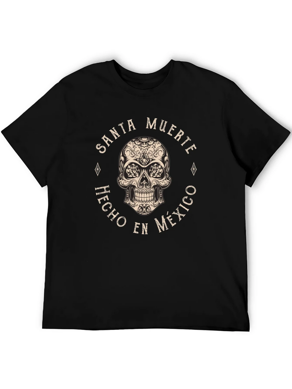 Santa Muerte Skull T-Shirt - Hecho en Mexico