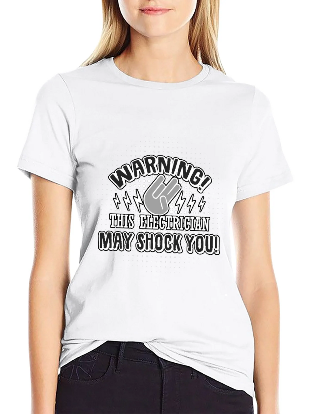 Warning! Electrician T-Shirt - Funny Electric Shock Design
