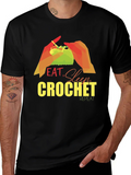 Eat Sleep Crochet Repeat T-Shirt