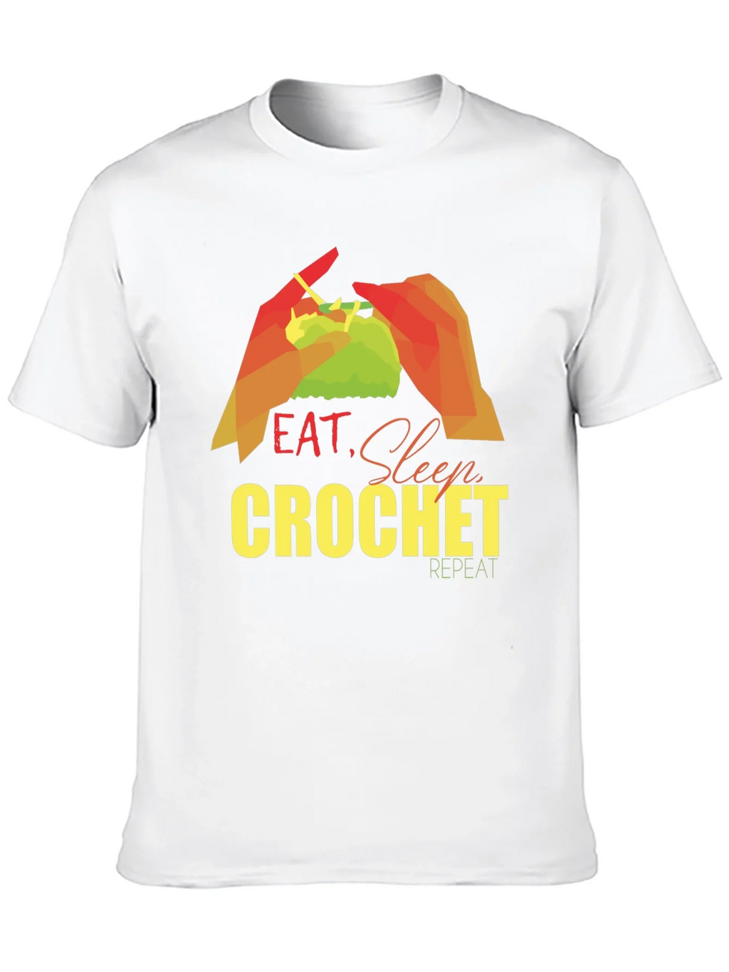Eat Sleep Crochet Repeat T-Shirt