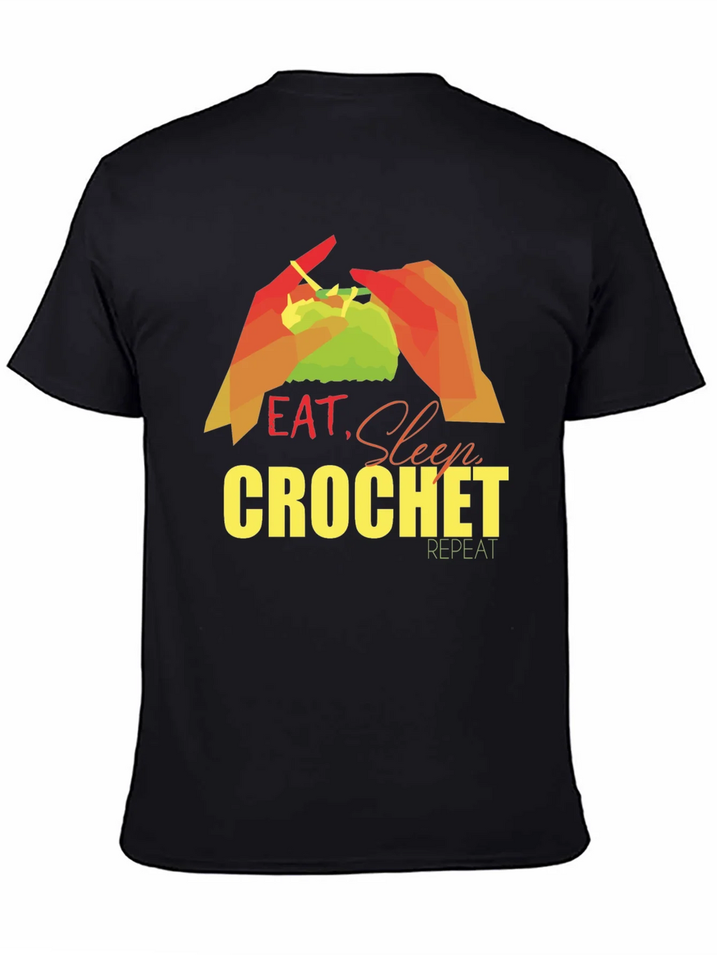 Eat Sleep Crochet Repeat T-Shirt