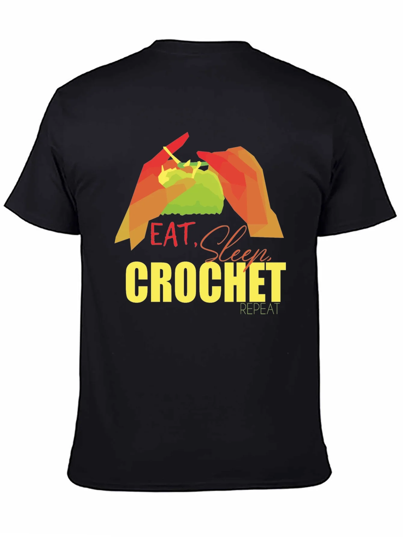Eat Sleep Crochet Repeat T-Shirt