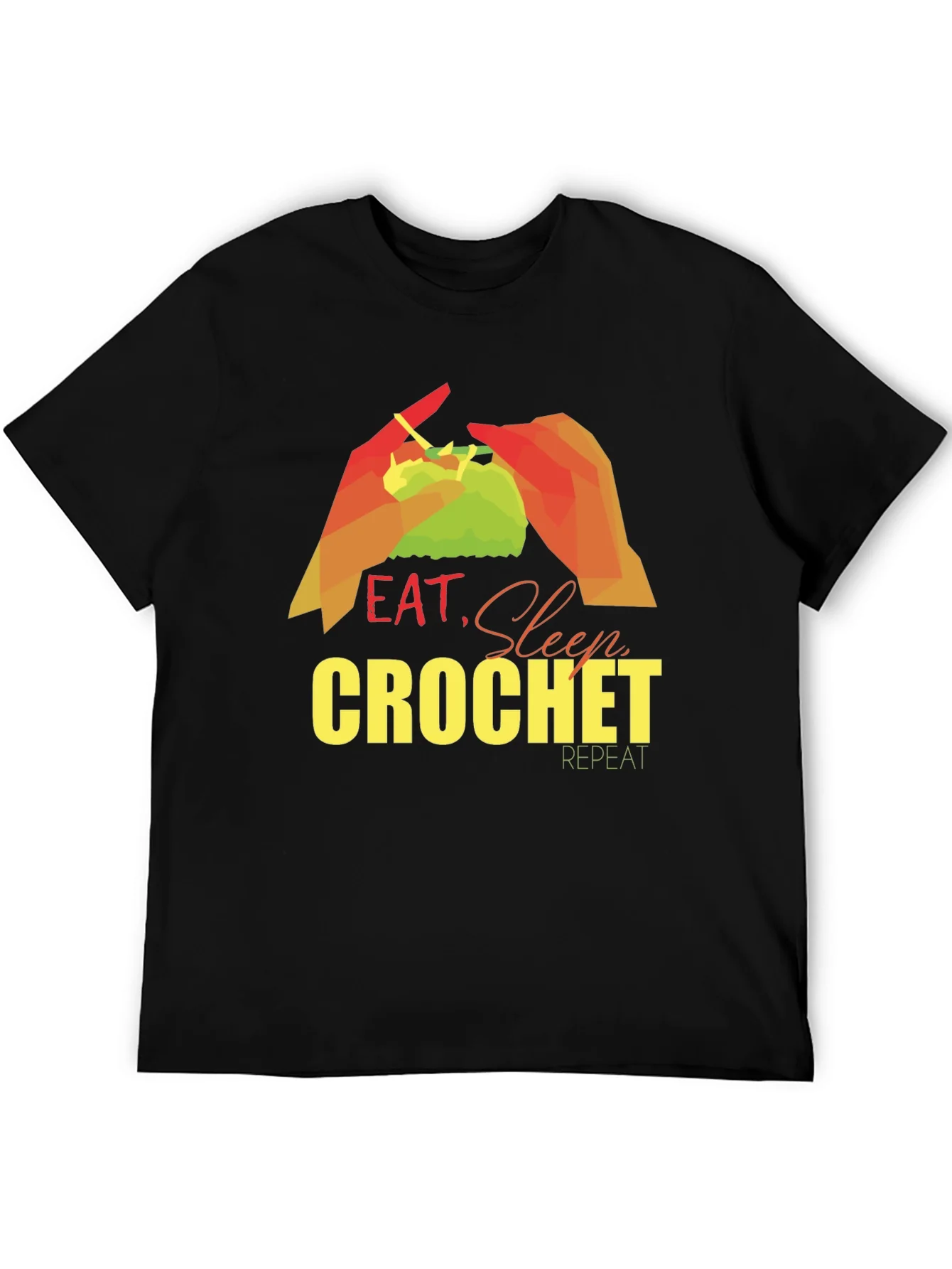 Eat Sleep Crochet Repeat T-Shirt