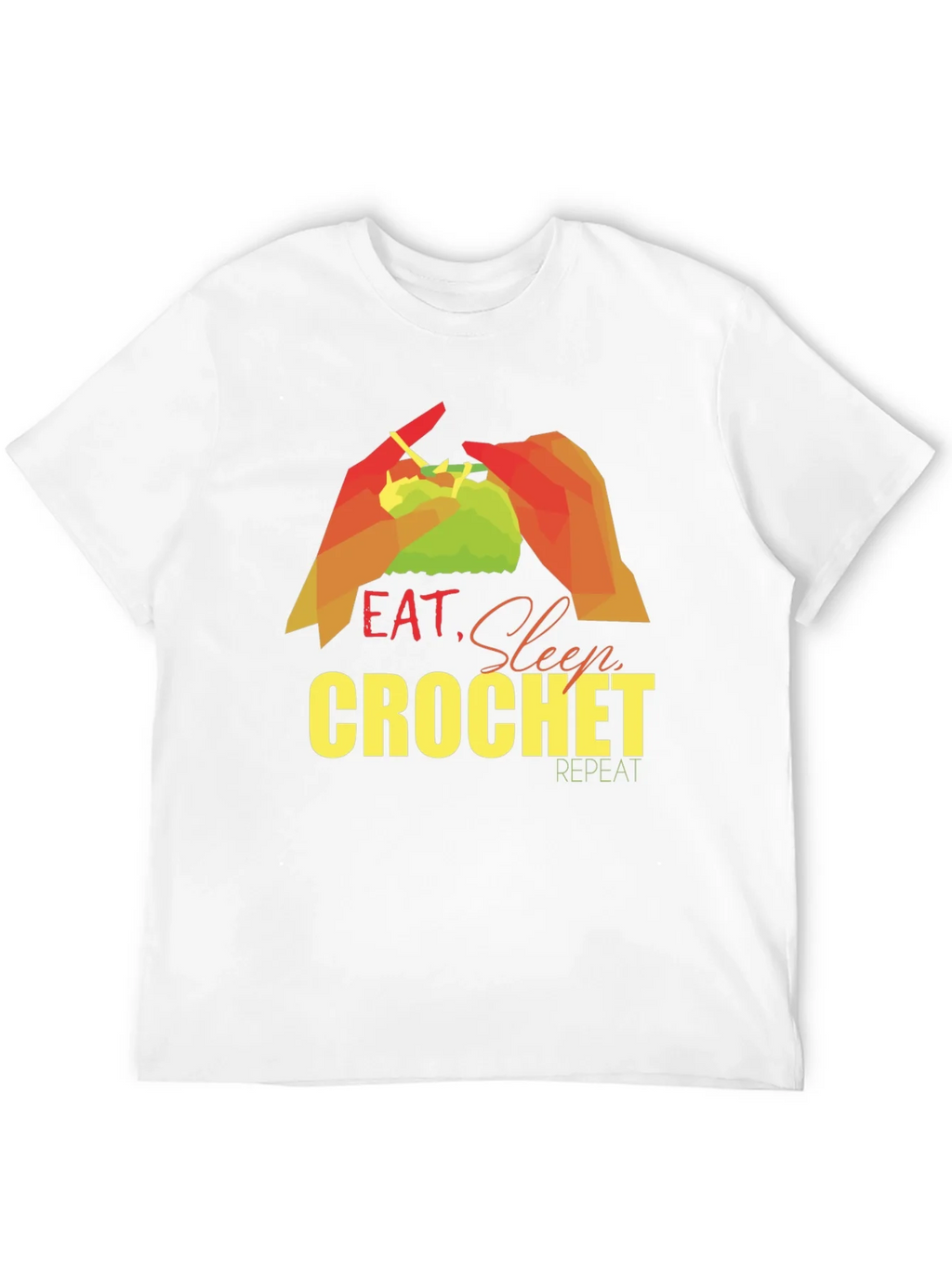 Eat Sleep Crochet Repeat T-Shirt