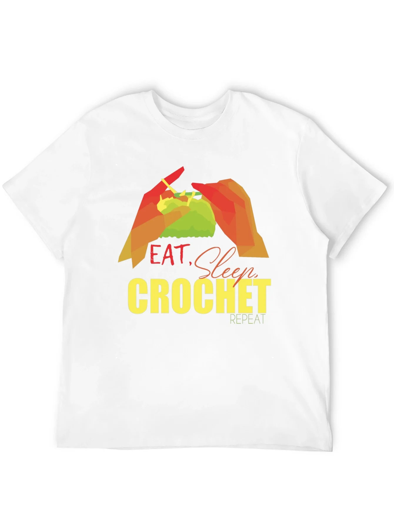 Eat Sleep Crochet Repeat T-Shirt