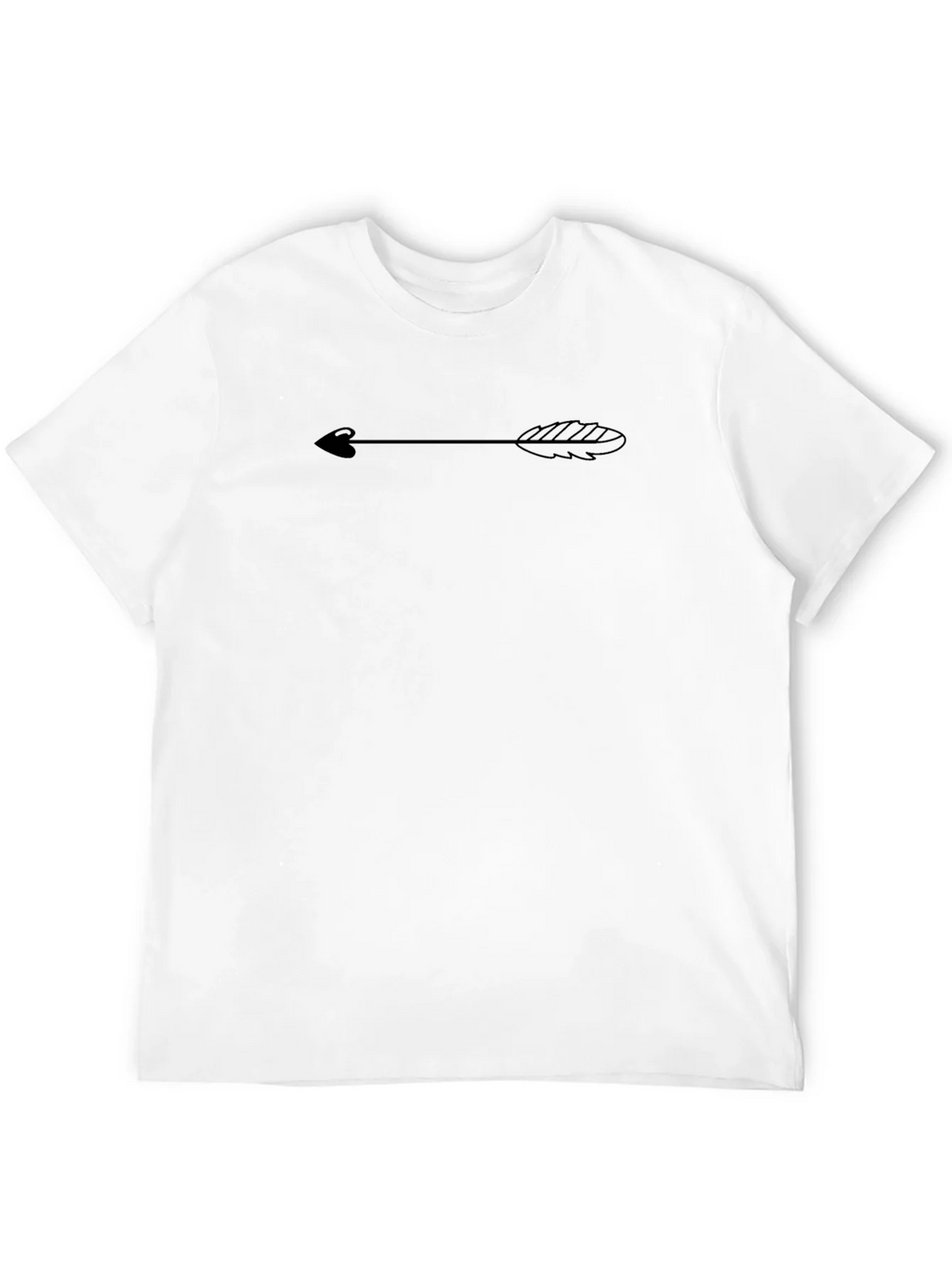 Black Tee with Arrow Design