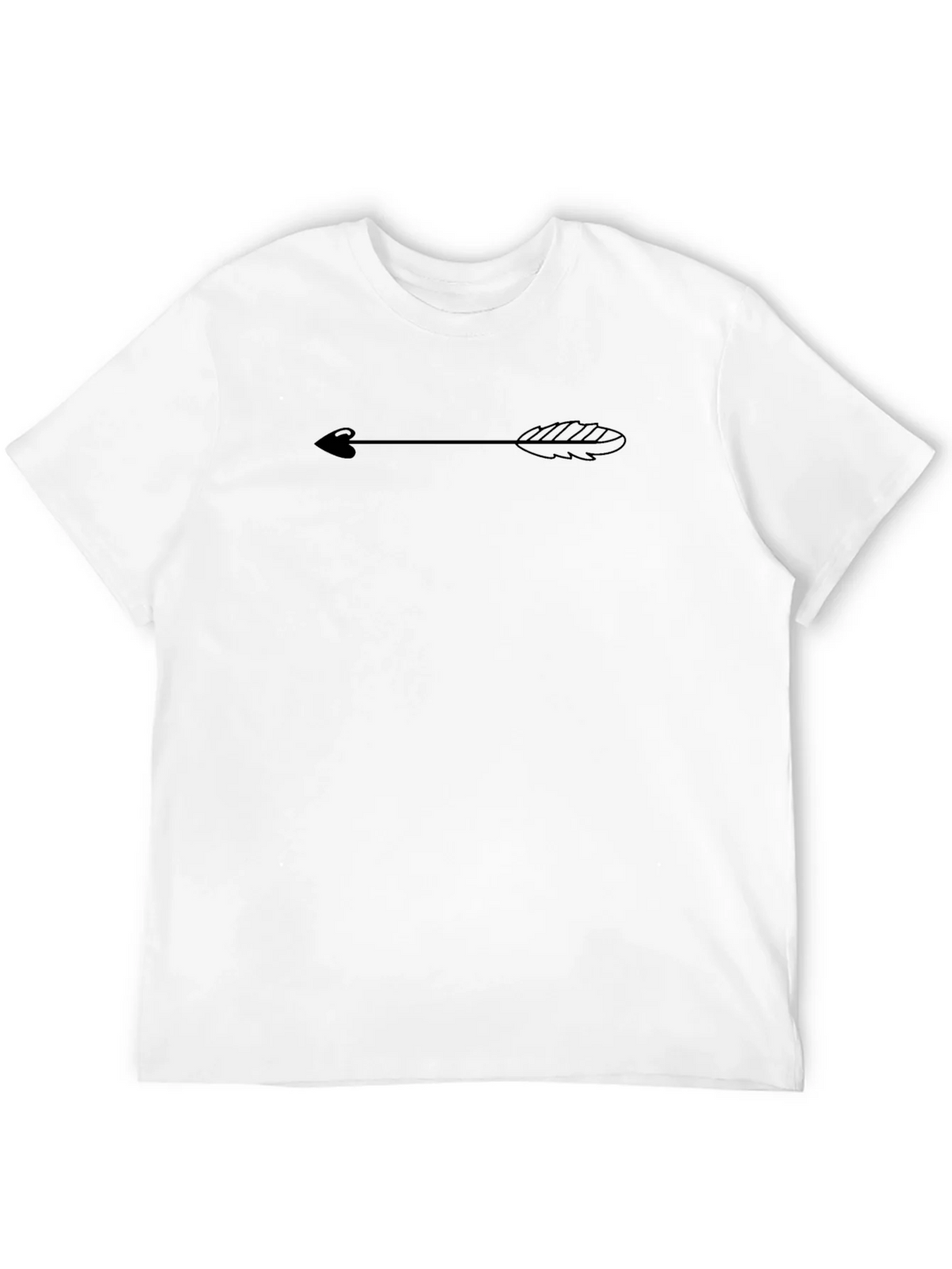 Black Tee with Arrow Design