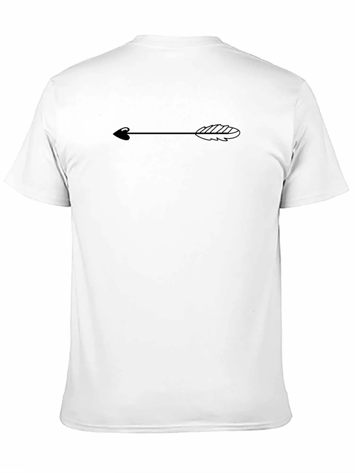 Black Tee with Arrow Design