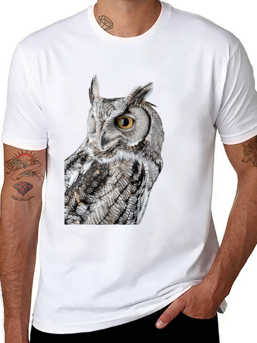 Owl Graphic T-Shirt - Bird Lover Tee