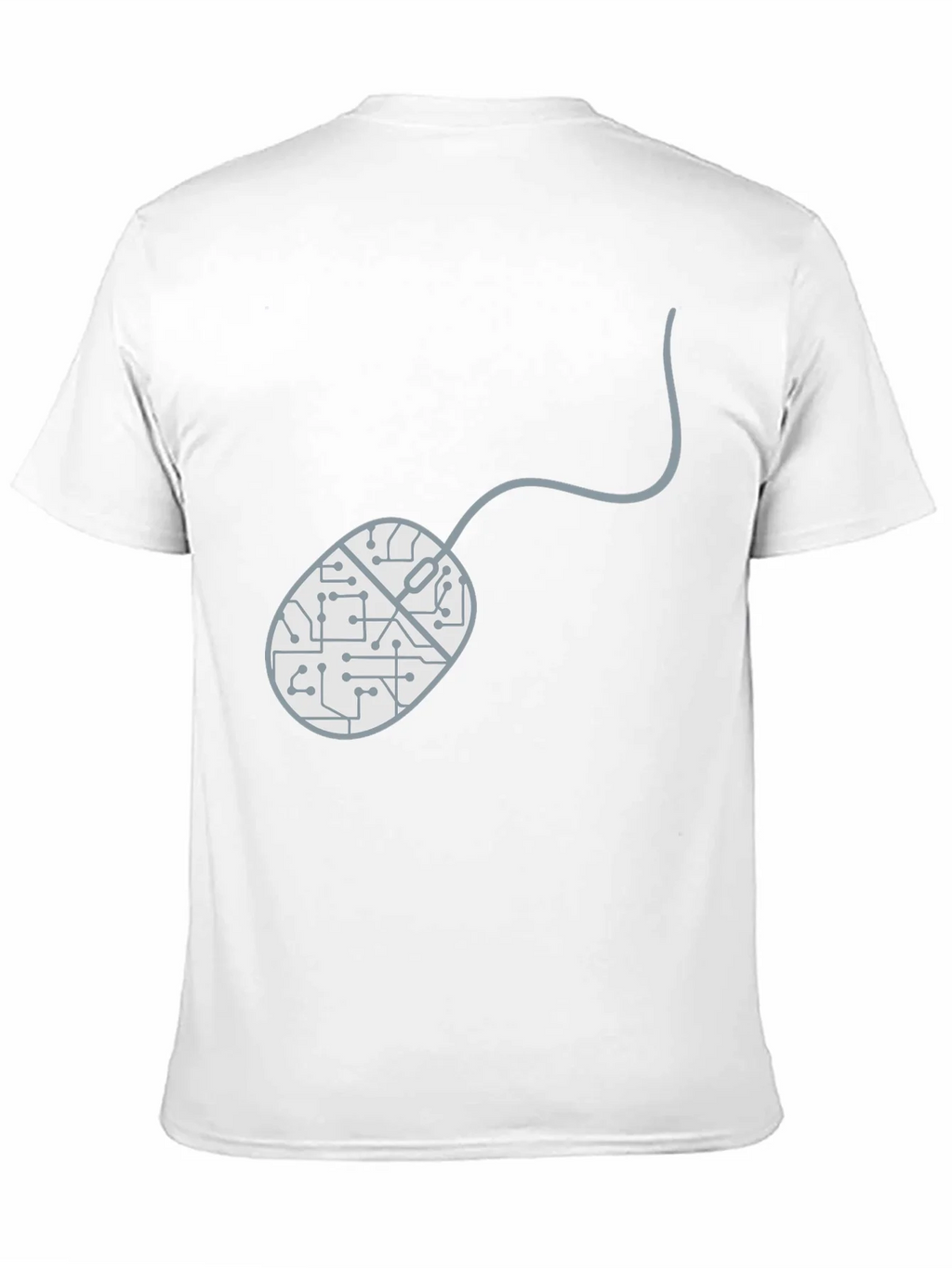Circuit Mouse Graphic Tee - Black Cotton T-Shirt