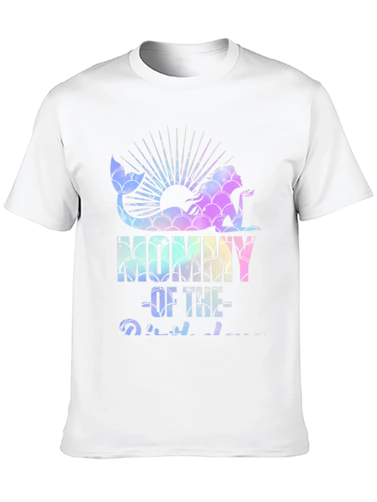 Mommy of the Birthday Mermaid Graphic Tee