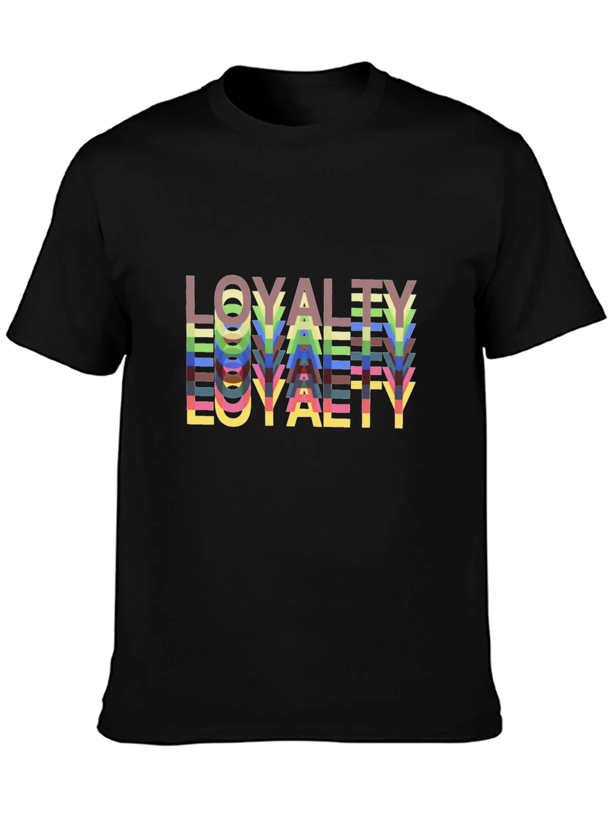 Loyalty Stacked Tee - Bold Graphic Design Comfort Fit