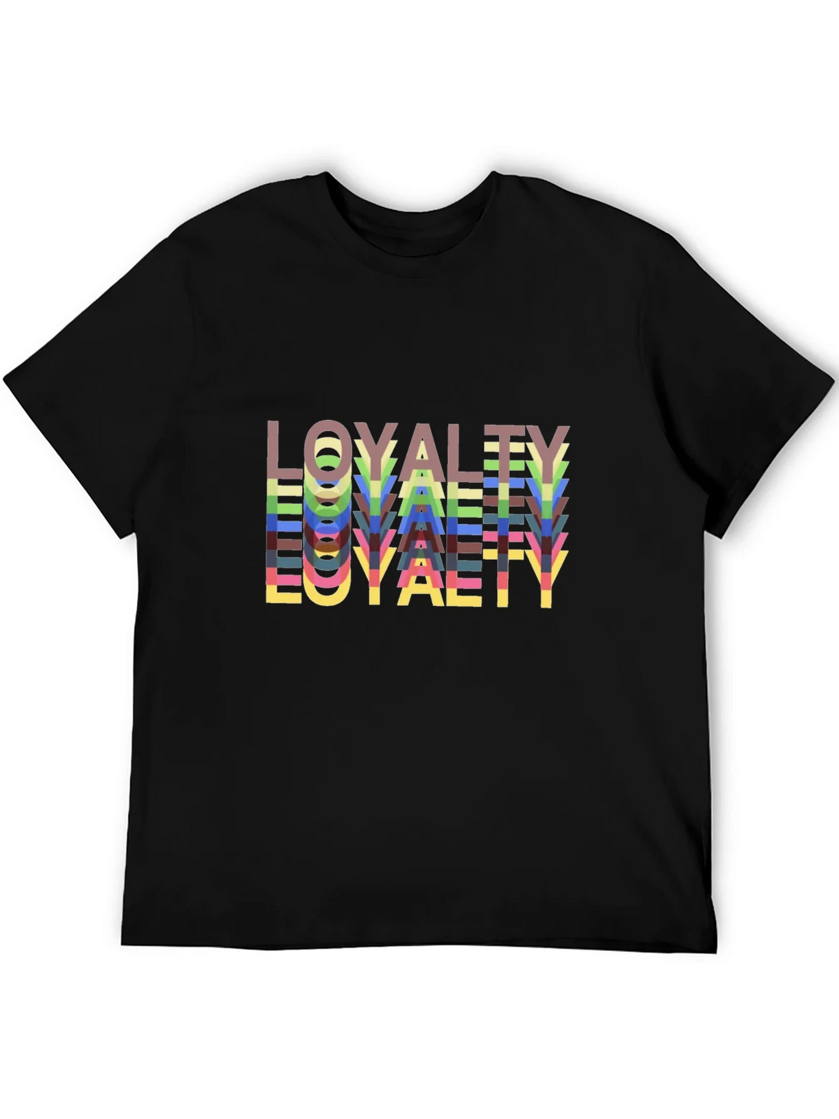 Loyalty Stacked Tee - Bold Graphic Design Comfort Fit