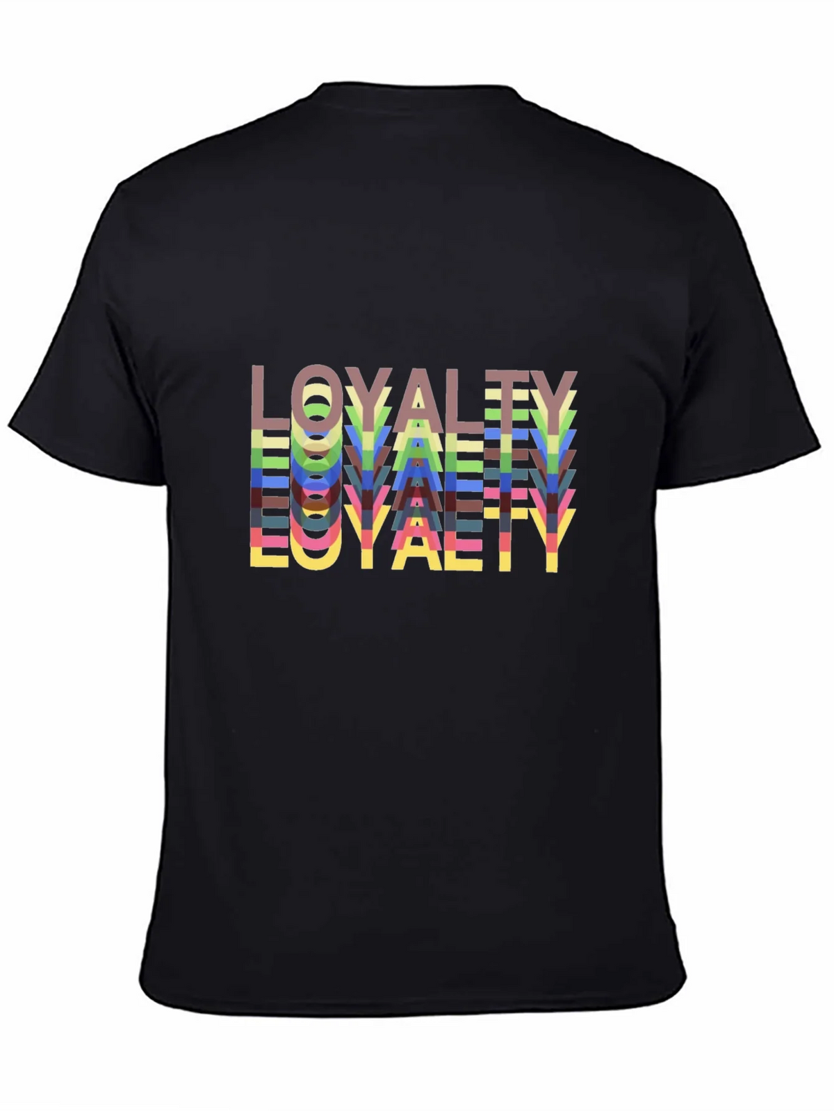 Loyalty Stacked Tee - Bold Graphic Design Comfort Fit