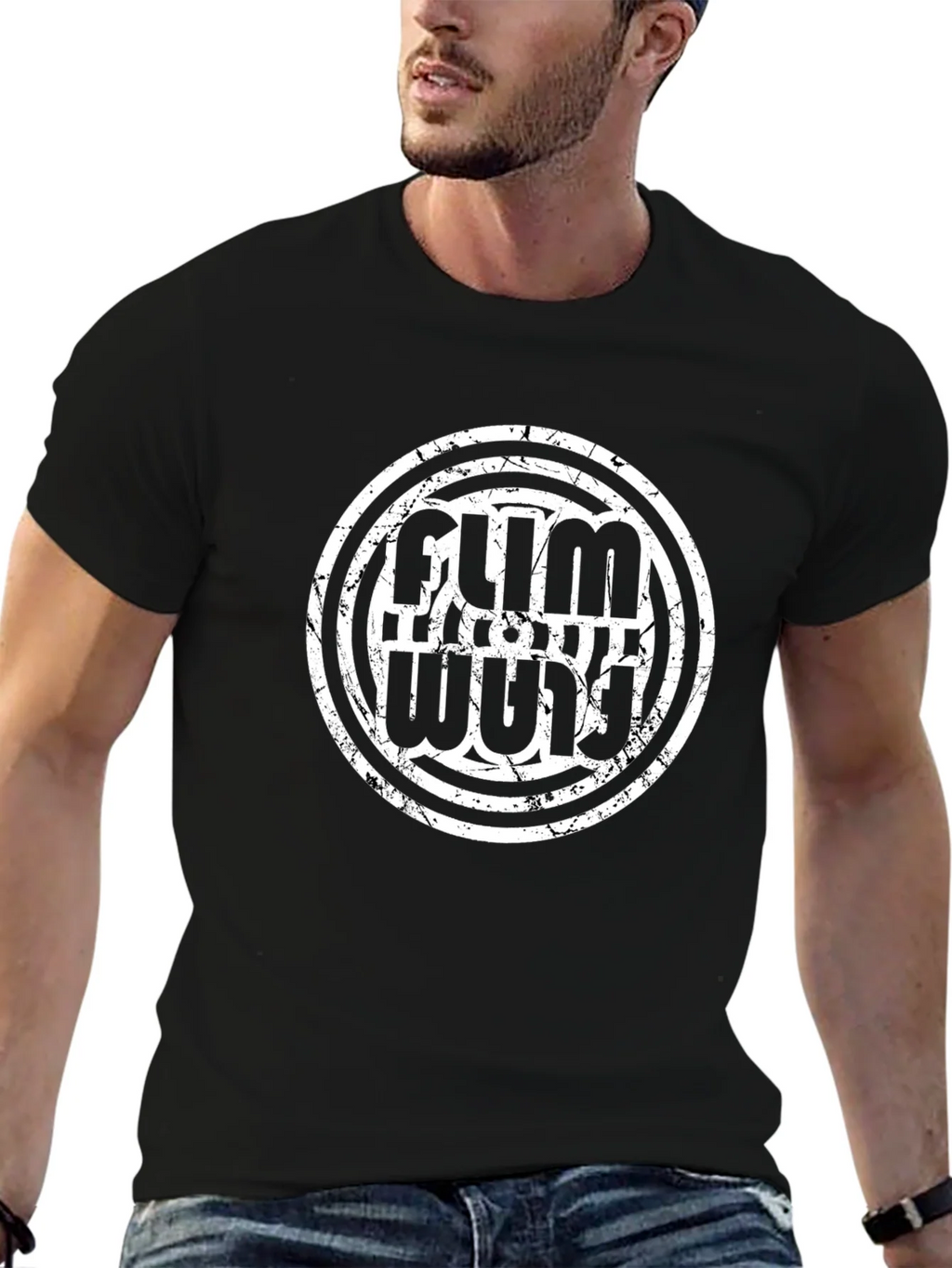 Flim Flam Funny Graphic Tee - Black