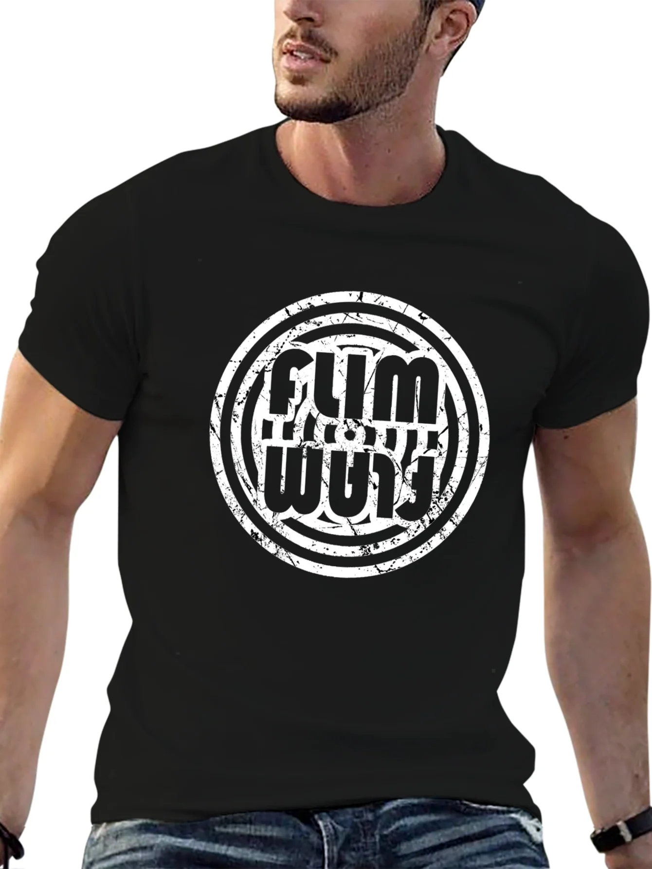 Flim Flam Funny Graphic Tee - Black