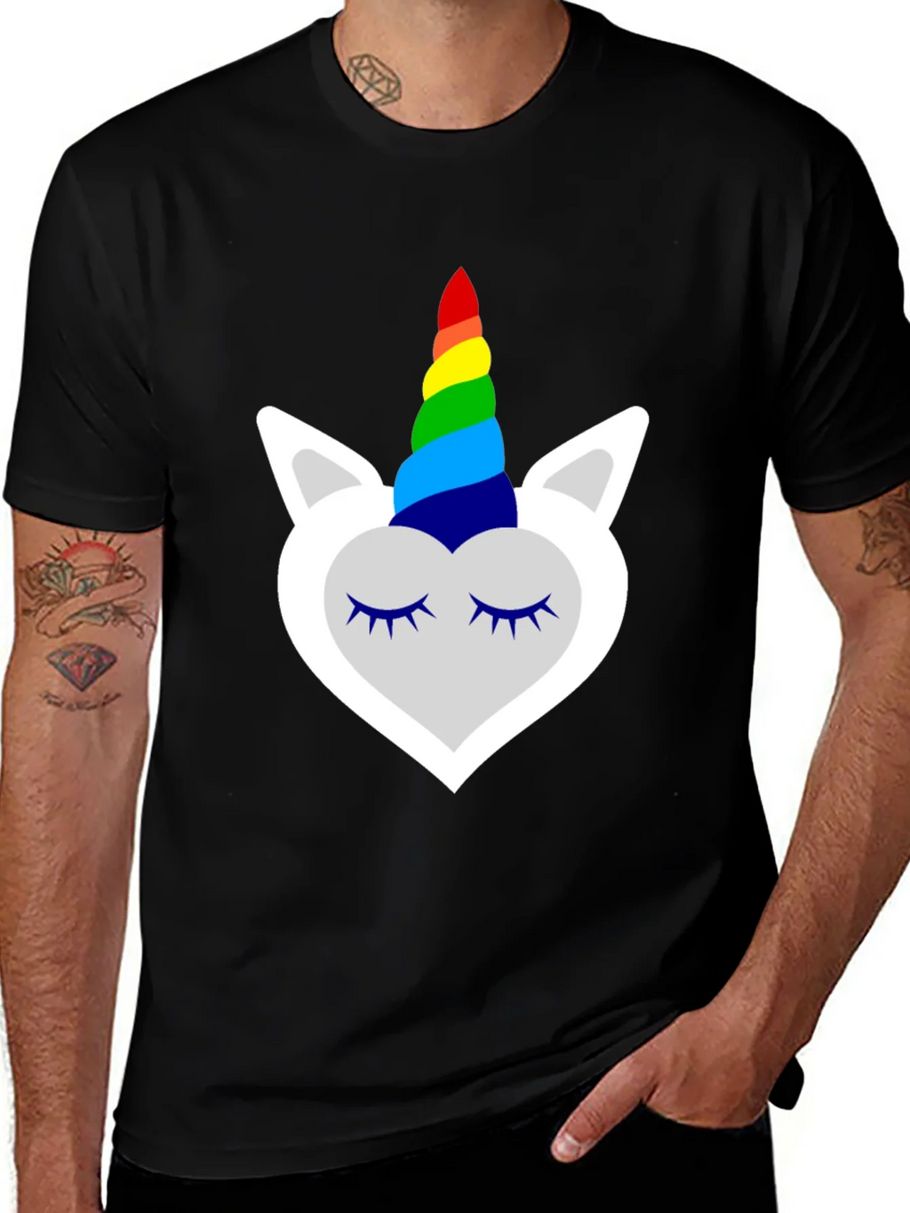 Unicorn Rainbow Horn Graphic Tee