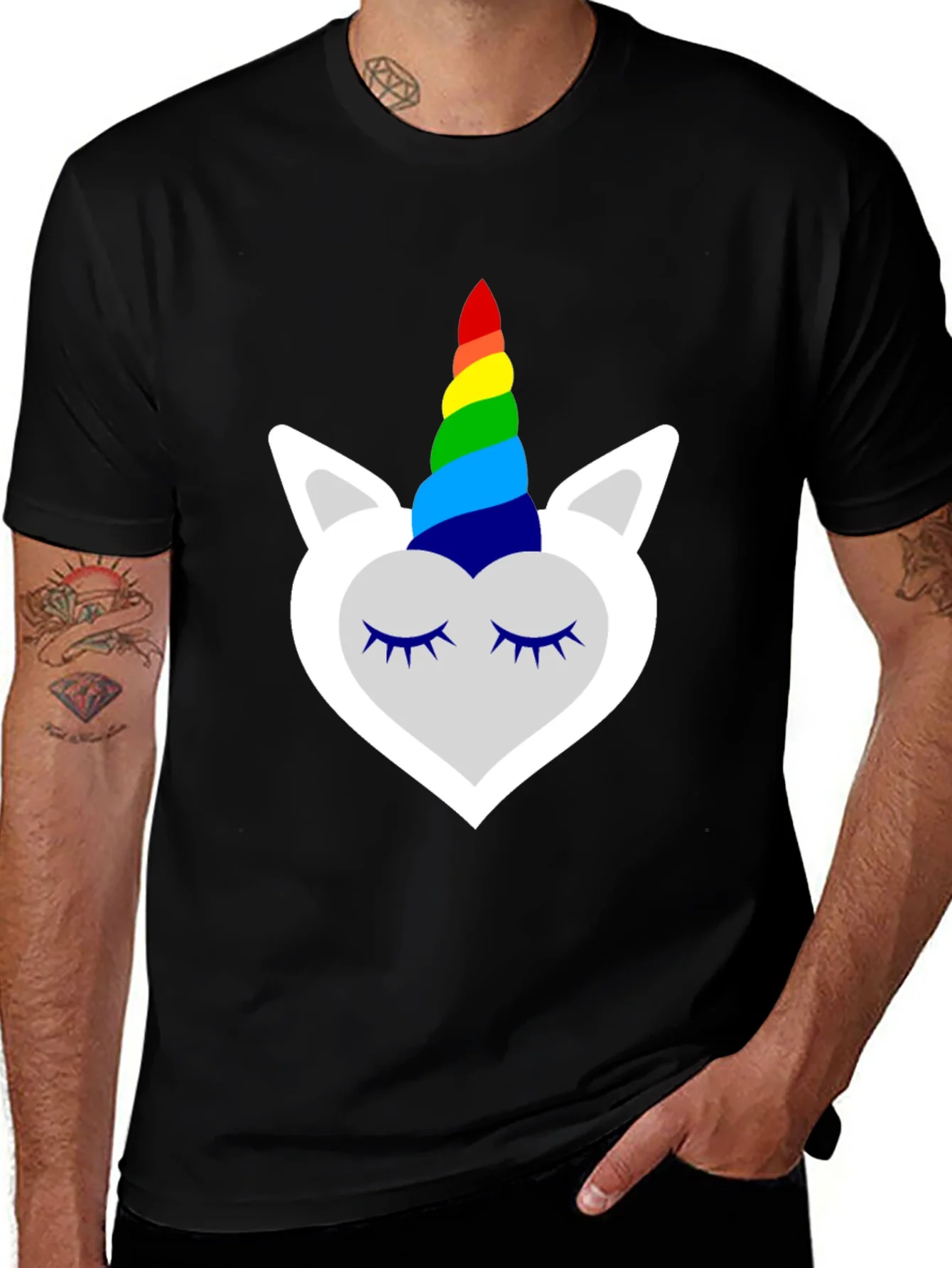 Unicorn Rainbow Horn Graphic Tee