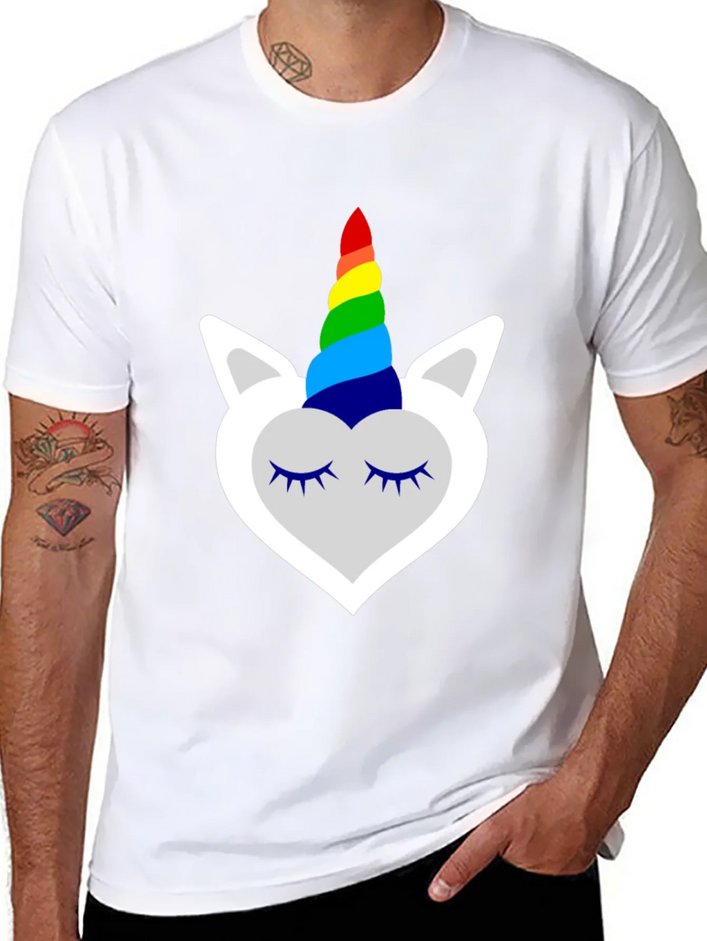 Unicorn Rainbow Horn Graphic Tee
