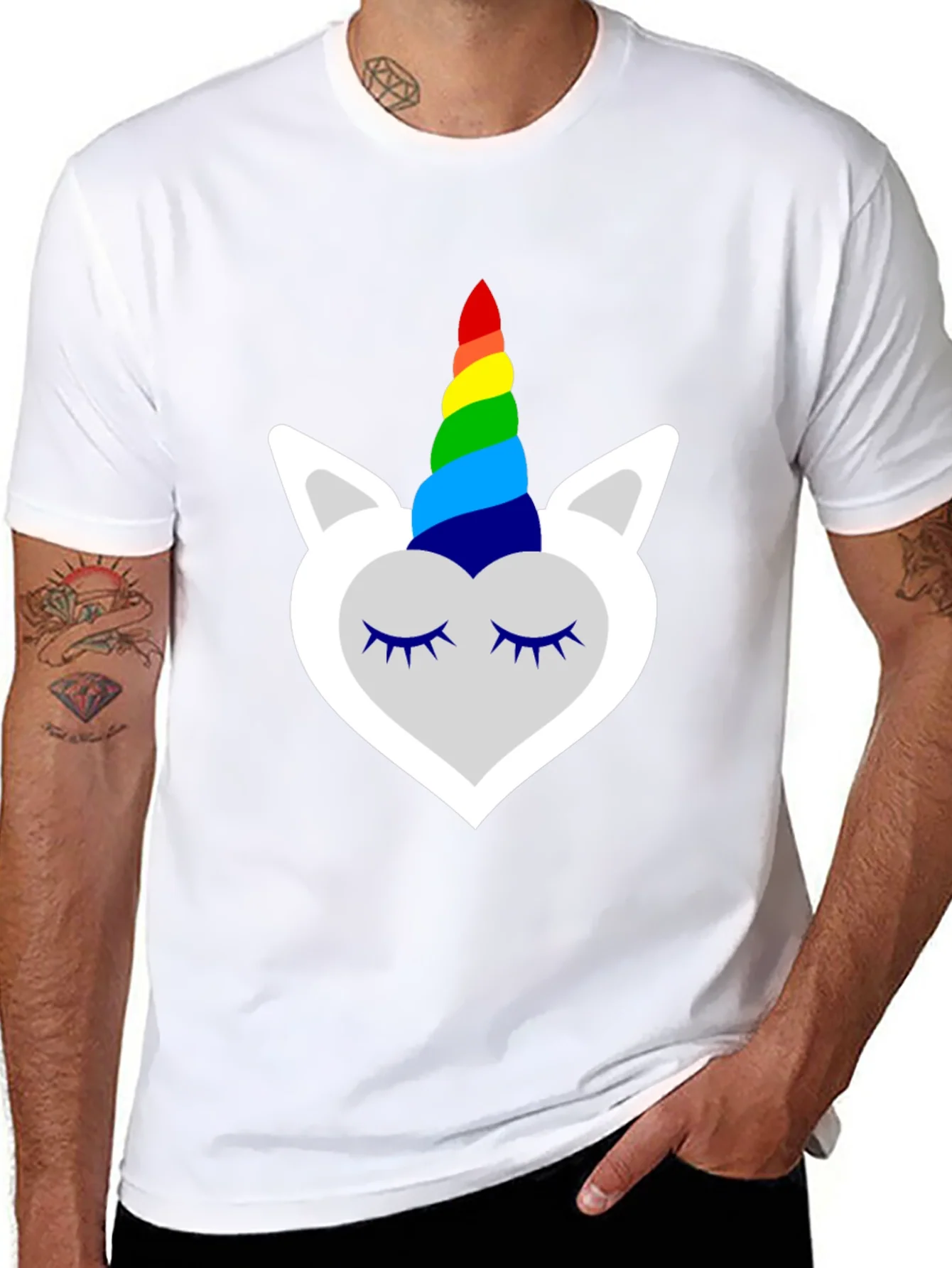Unicorn Rainbow Horn Graphic Tee