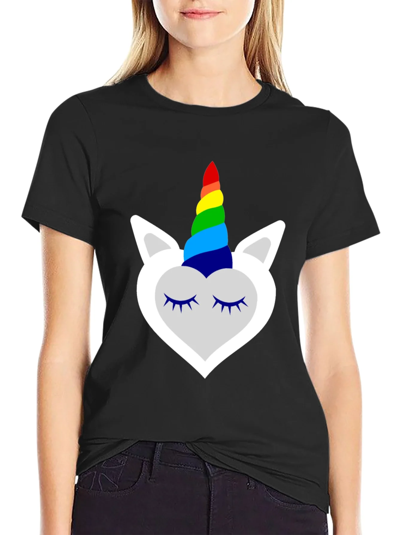 Unicorn Rainbow Horn Graphic Tee