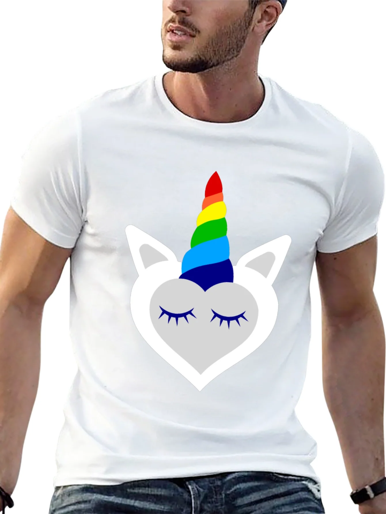 Unicorn Rainbow Horn Graphic Tee