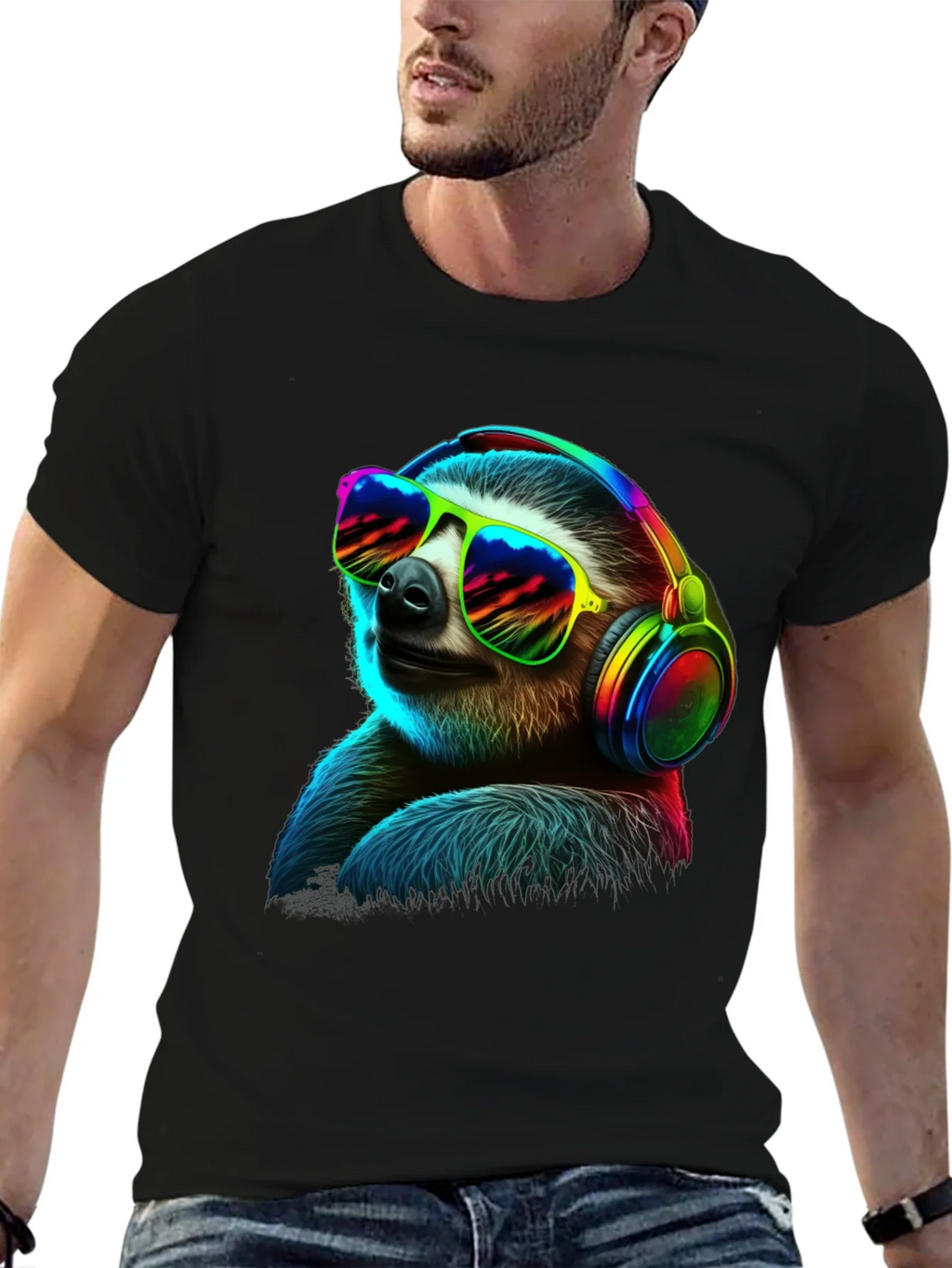 Cool Sloth T-Shirt: Music Lover Style