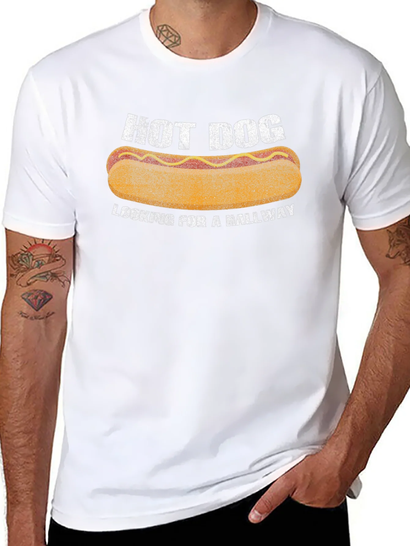 Hot Dog Hallway T-Shirt - Funny Foodie Tee