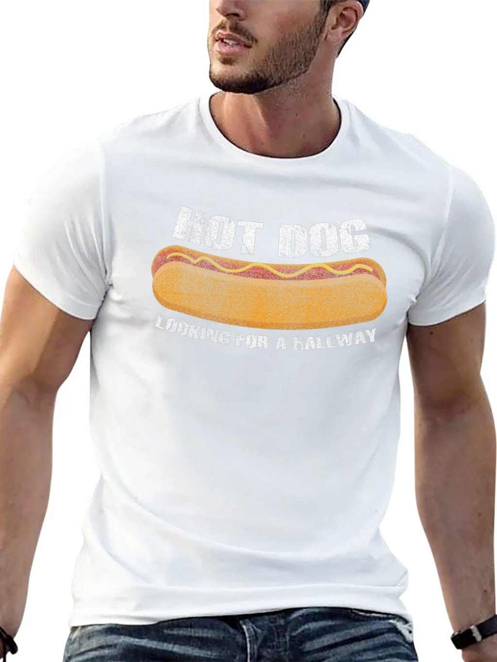 Hot Dog Hallway T-Shirt - Funny Foodie Tee
