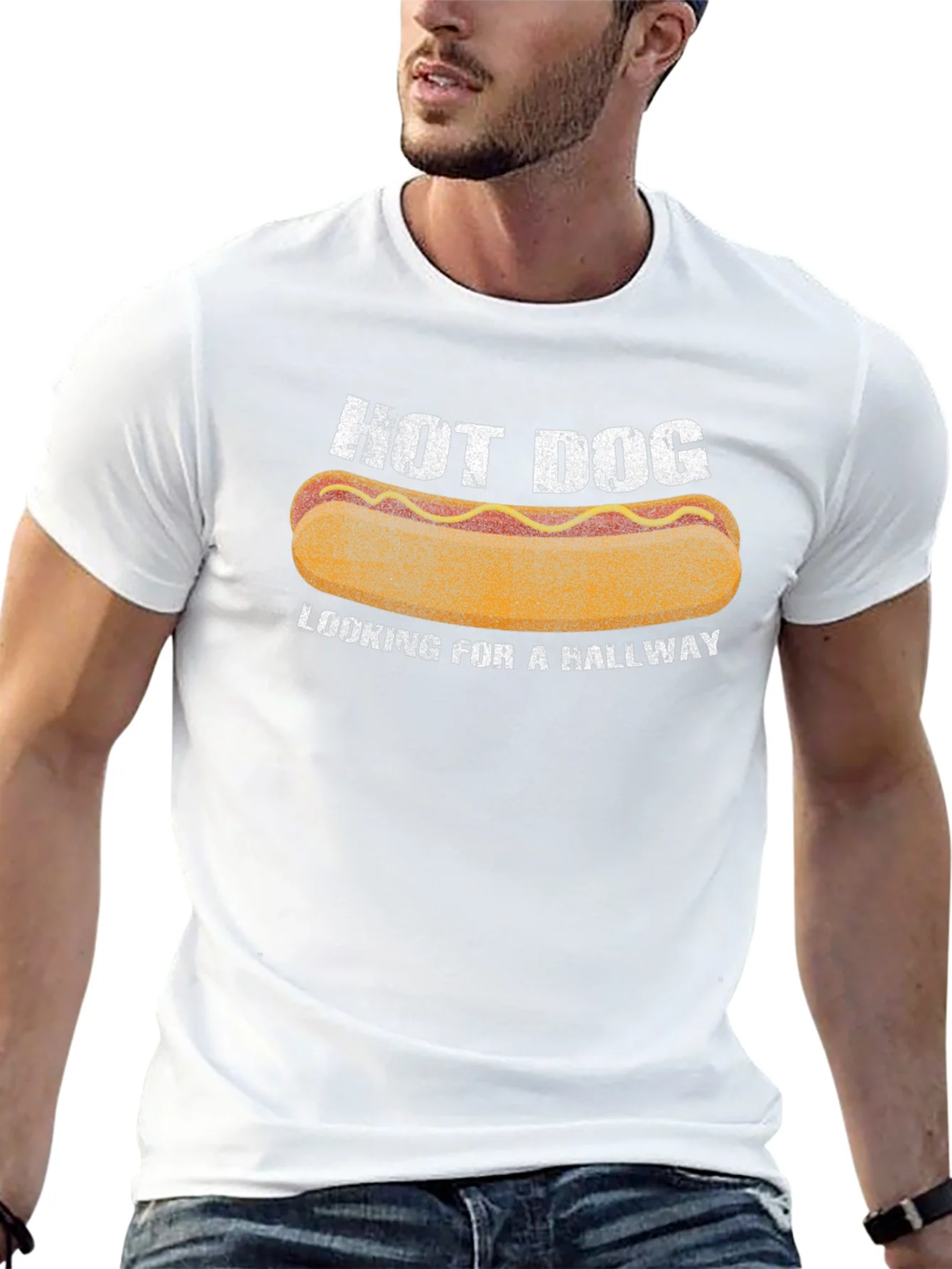 Hot Dog Hallway T-Shirt - Funny Foodie Tee