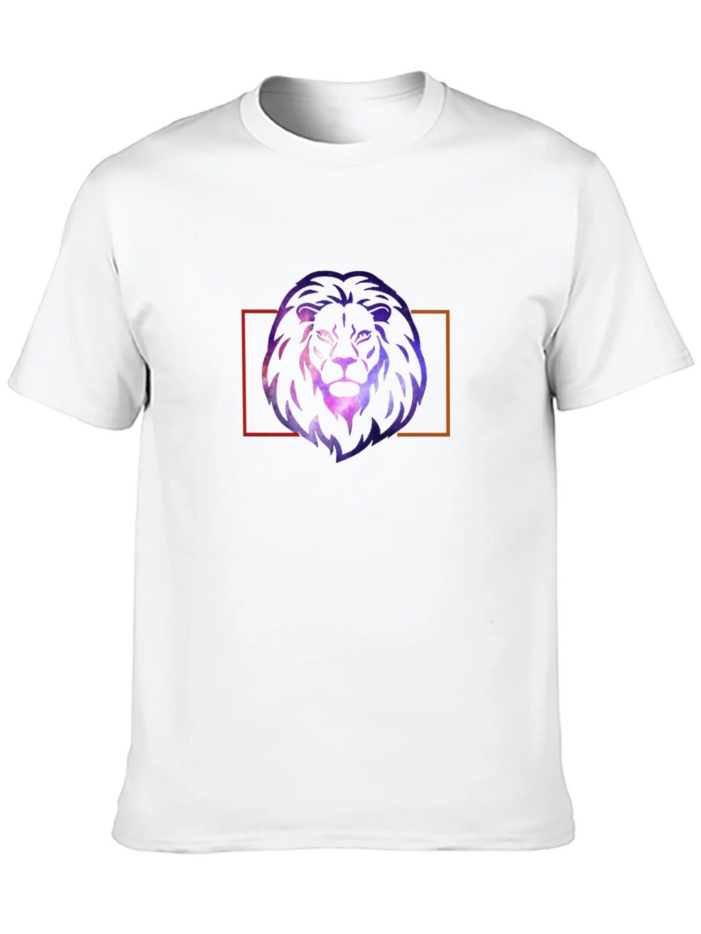 Galaxy Lion Graphic Tee - Stylish Mens Black T-Shirt