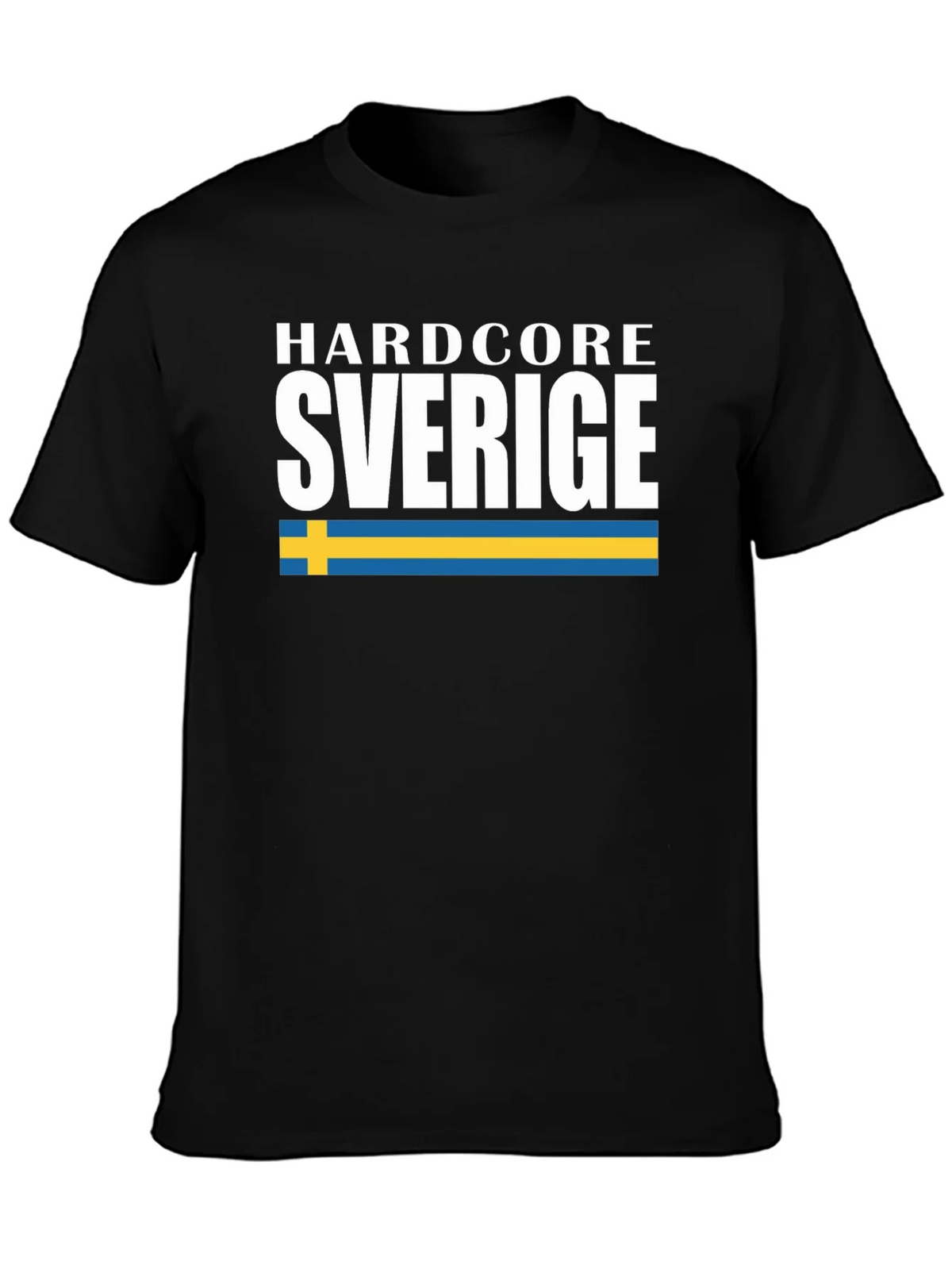 Hardcore Sverige Tee - Sweden Flag Shirt