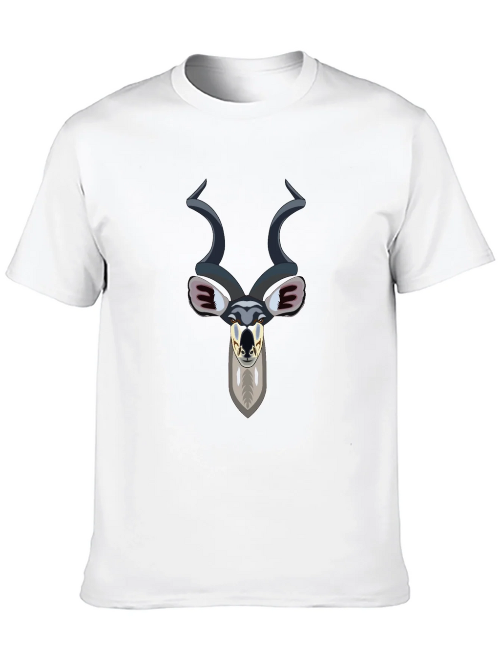 Kudu Head Graphic Tee - Black