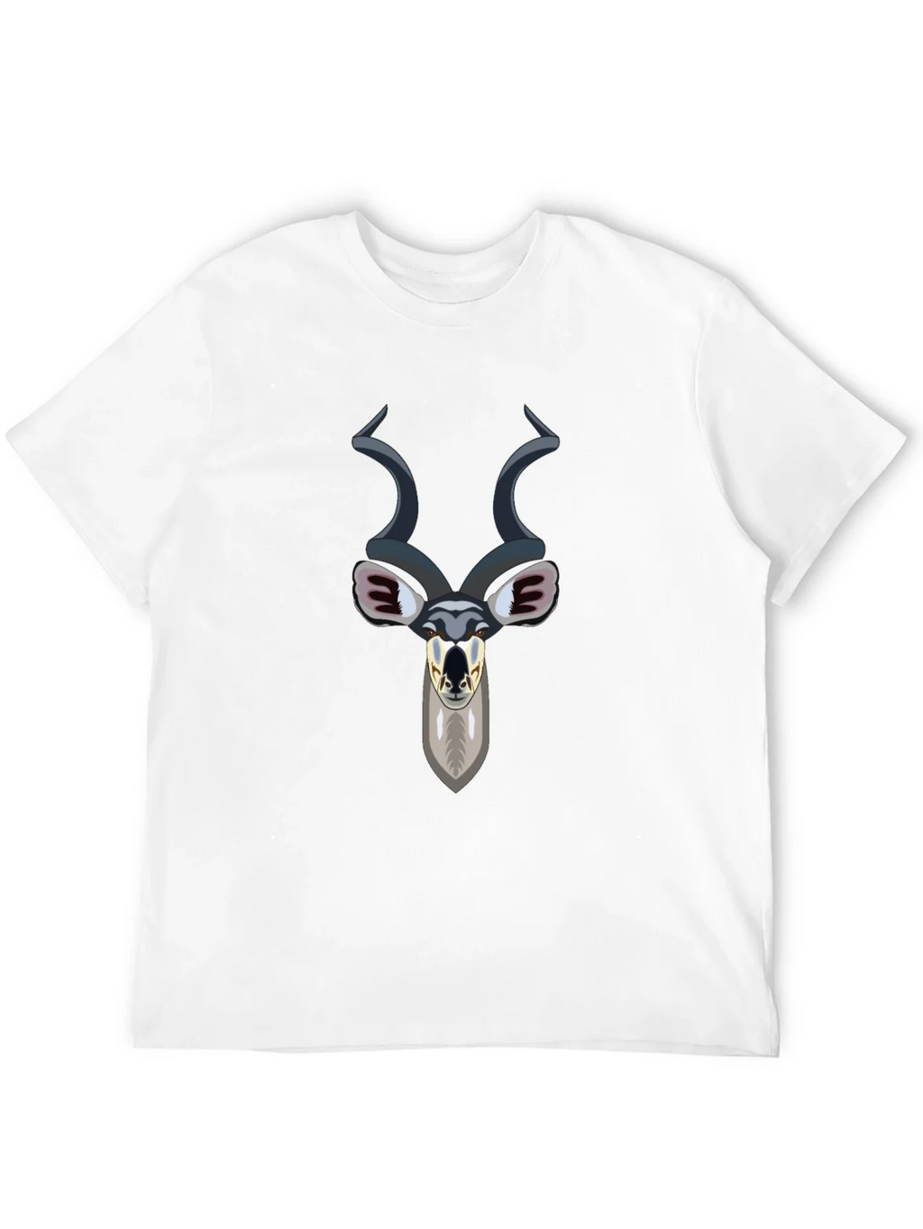 Kudu Head Graphic Tee - Black
