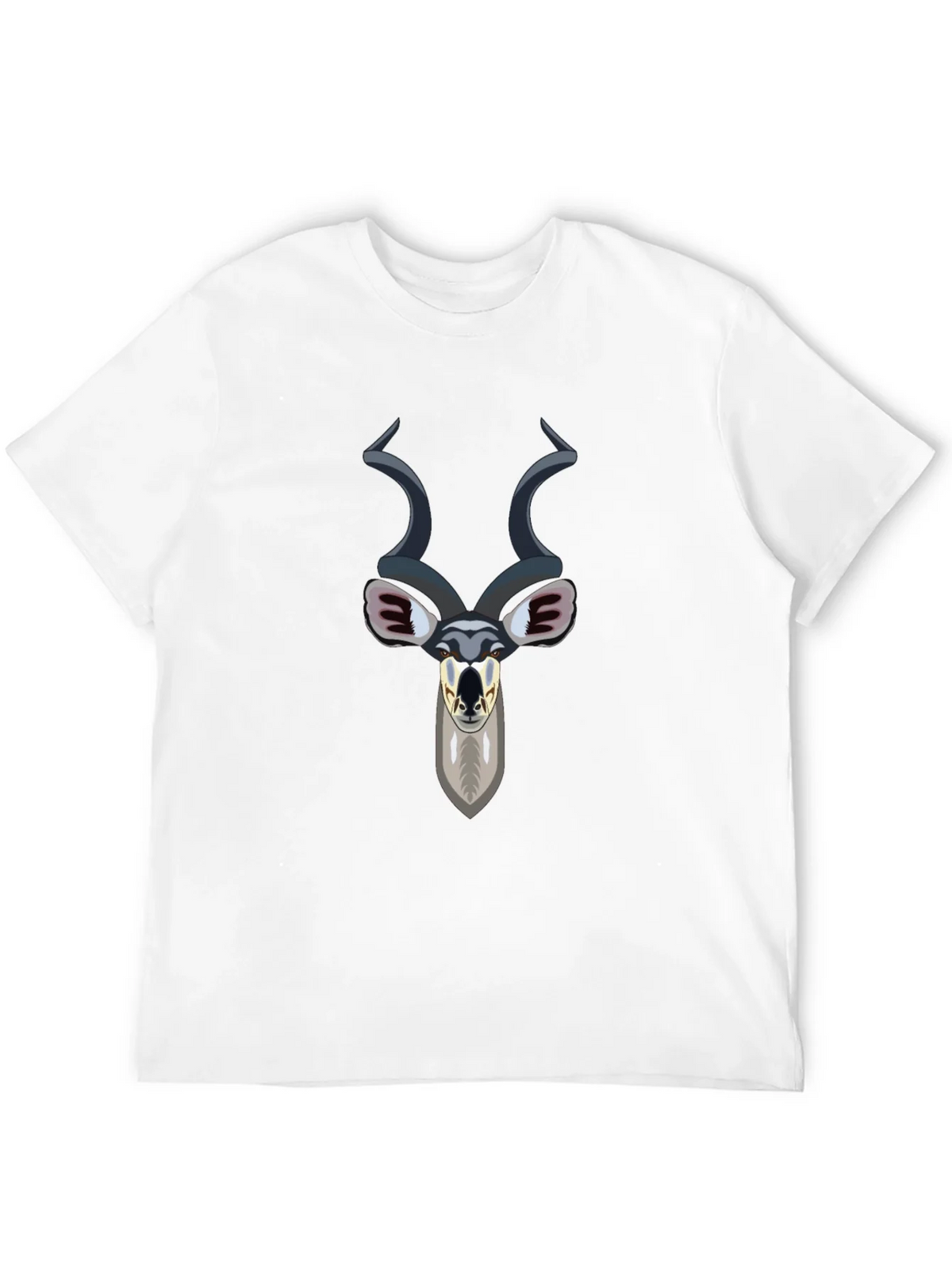 Kudu Head Graphic Tee - Black