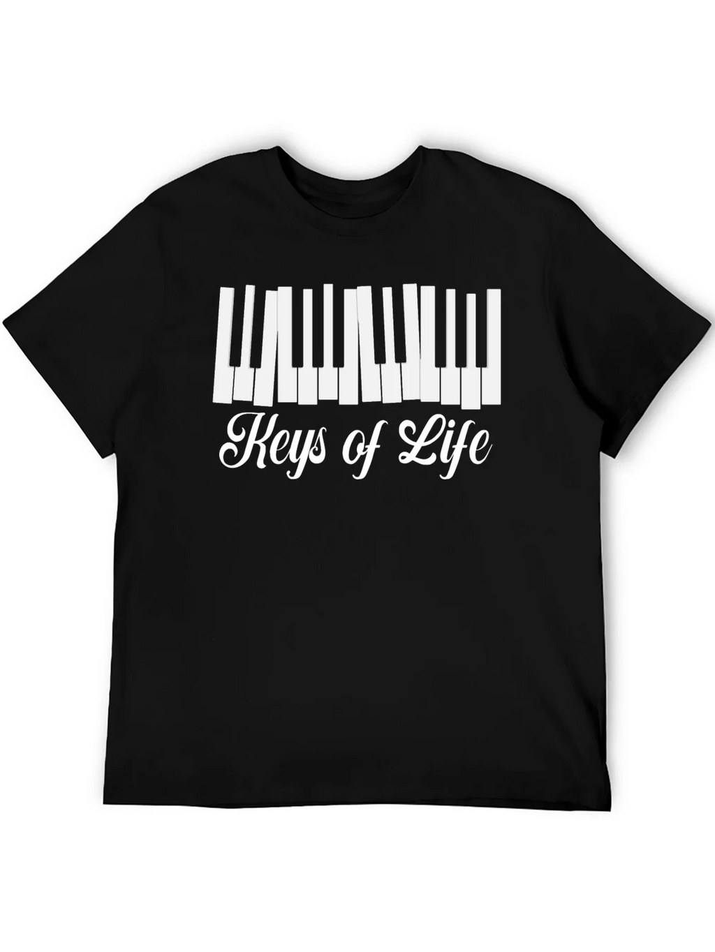 Keys of Life Graphic Tee - Musicians Black T-Shirt