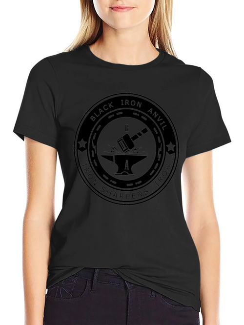 Black Iron Anvil Graphic T-Shirt
