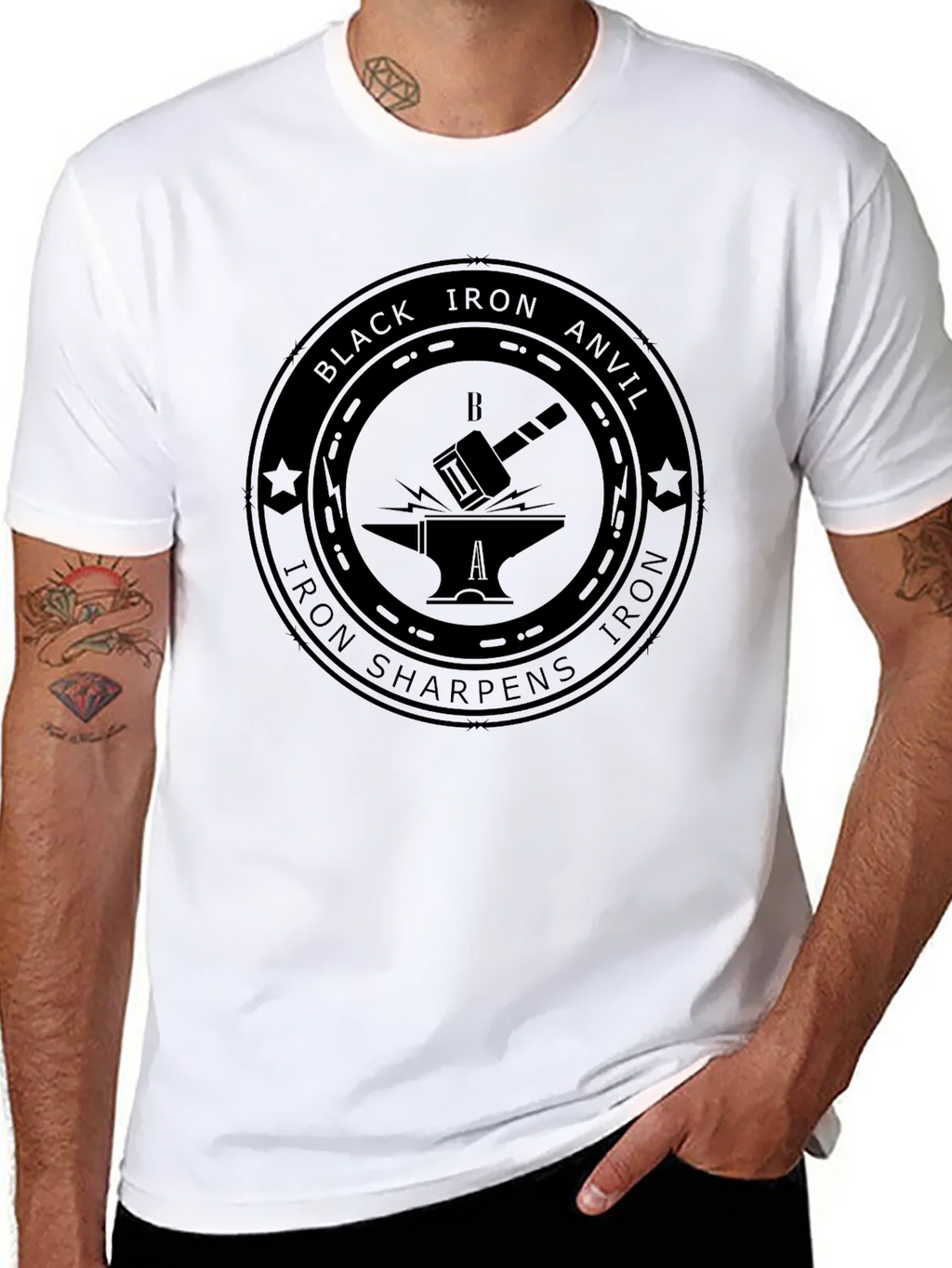 Black Iron Anvil Graphic T-Shirt