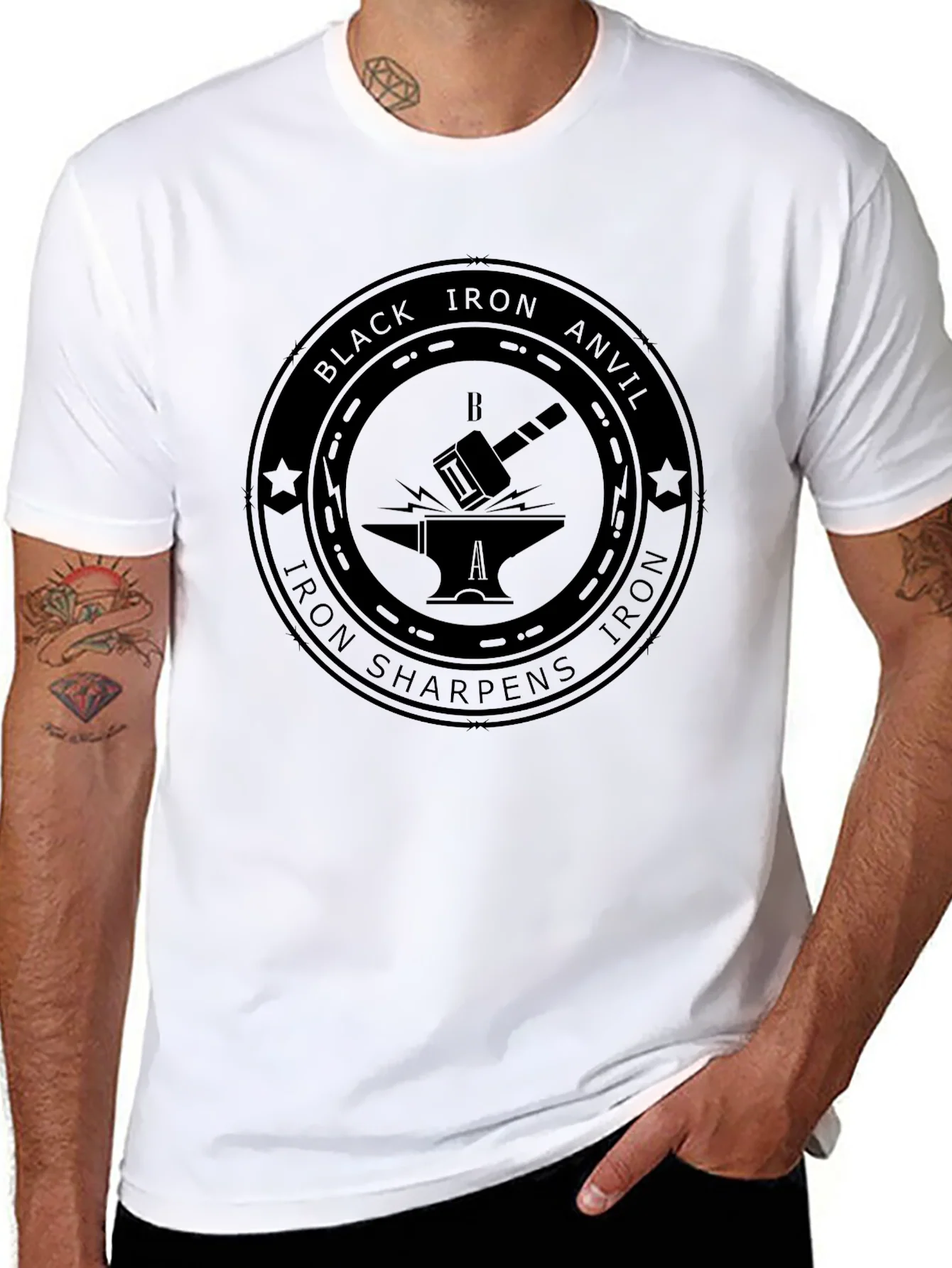 Black Iron Anvil Graphic T-Shirt
