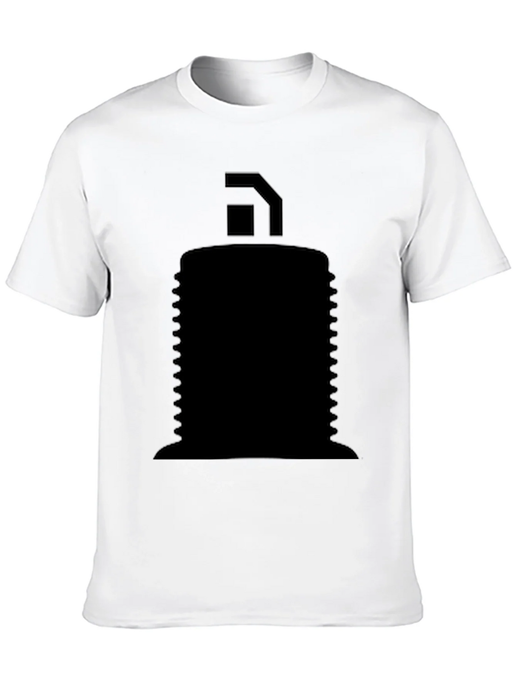 Mens Black Graphic T-Shirt - Abstract Design