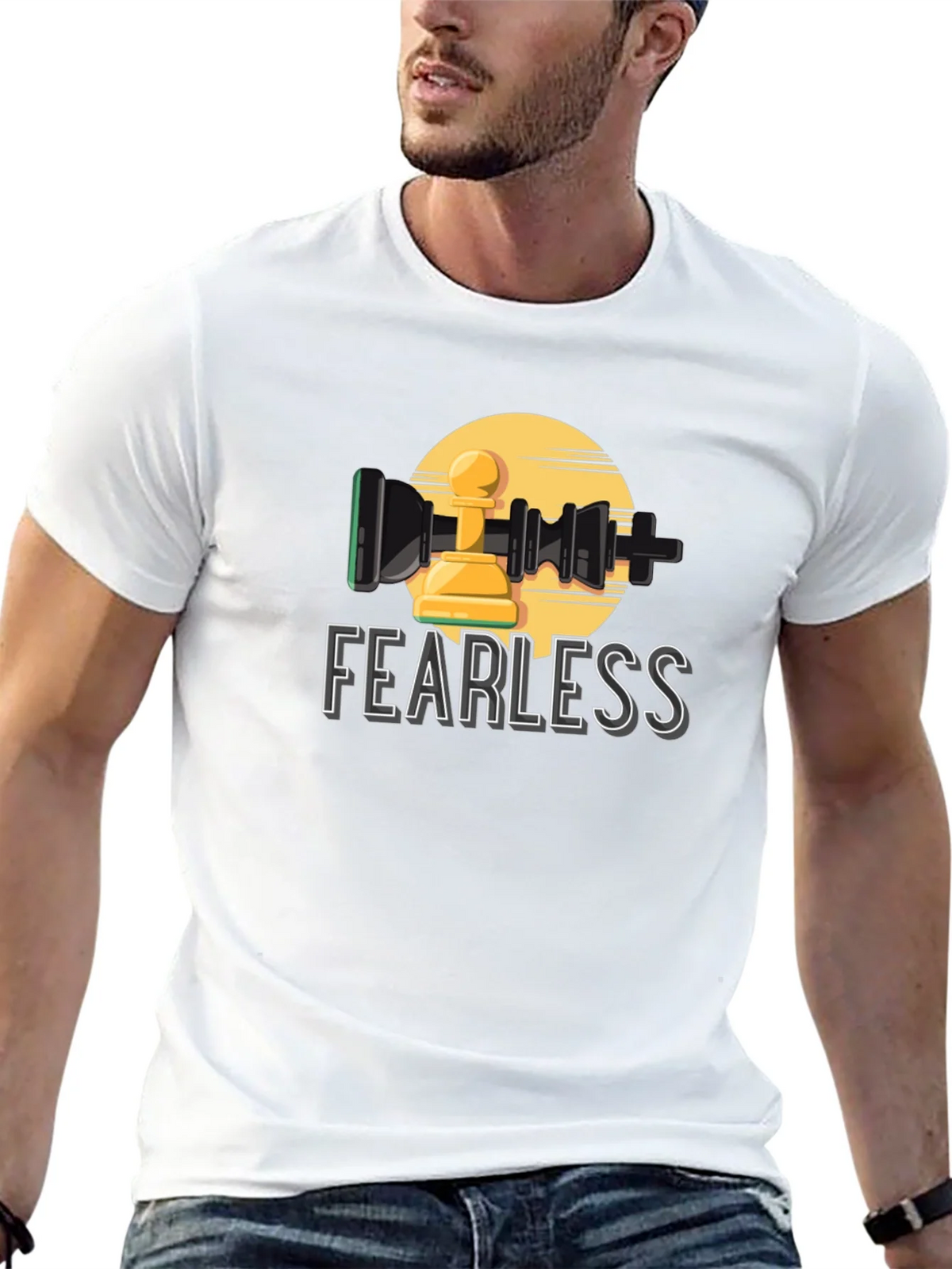 Fearless Chess Pawn Graphic T-Shirt