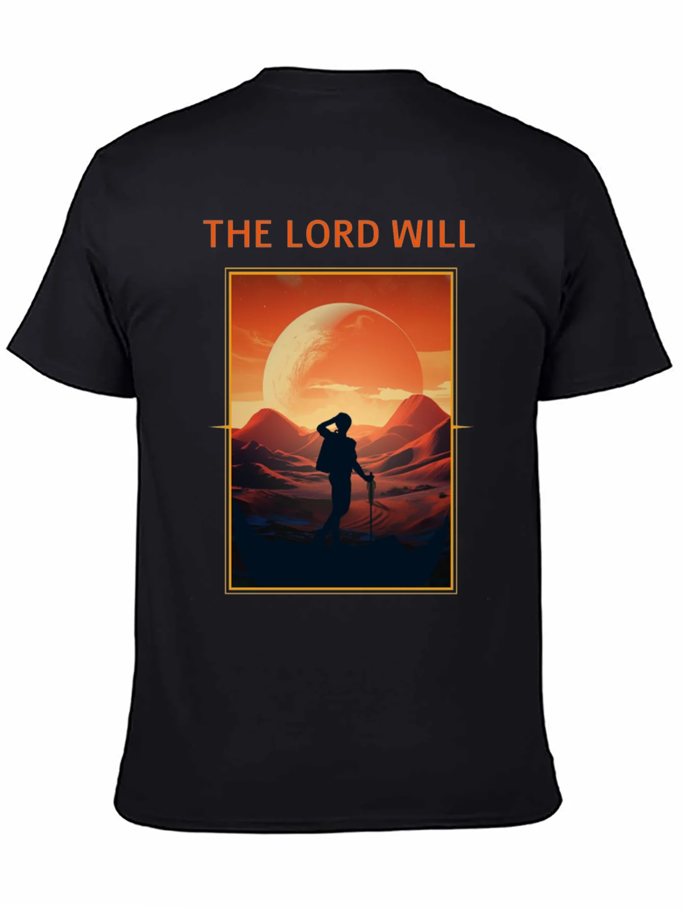 The Lord Will Graphic T-Shirt - Black Crew Neck